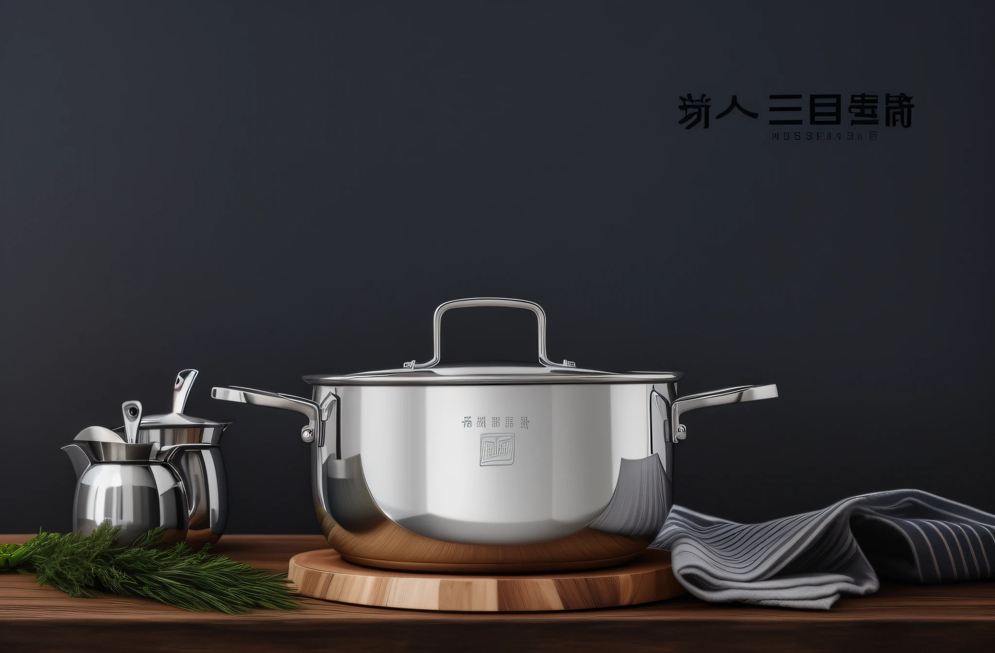 a close up of a pot on a wooden table with a knife, glossy white metal, elegence, glossy white, titanium white, detailed image, professional product photo, stainless steel, pot, 4l, pots and pans, dramatic mood, bright mood, product render, tengri, white steel, tanjiro kamado, product photography, titanium