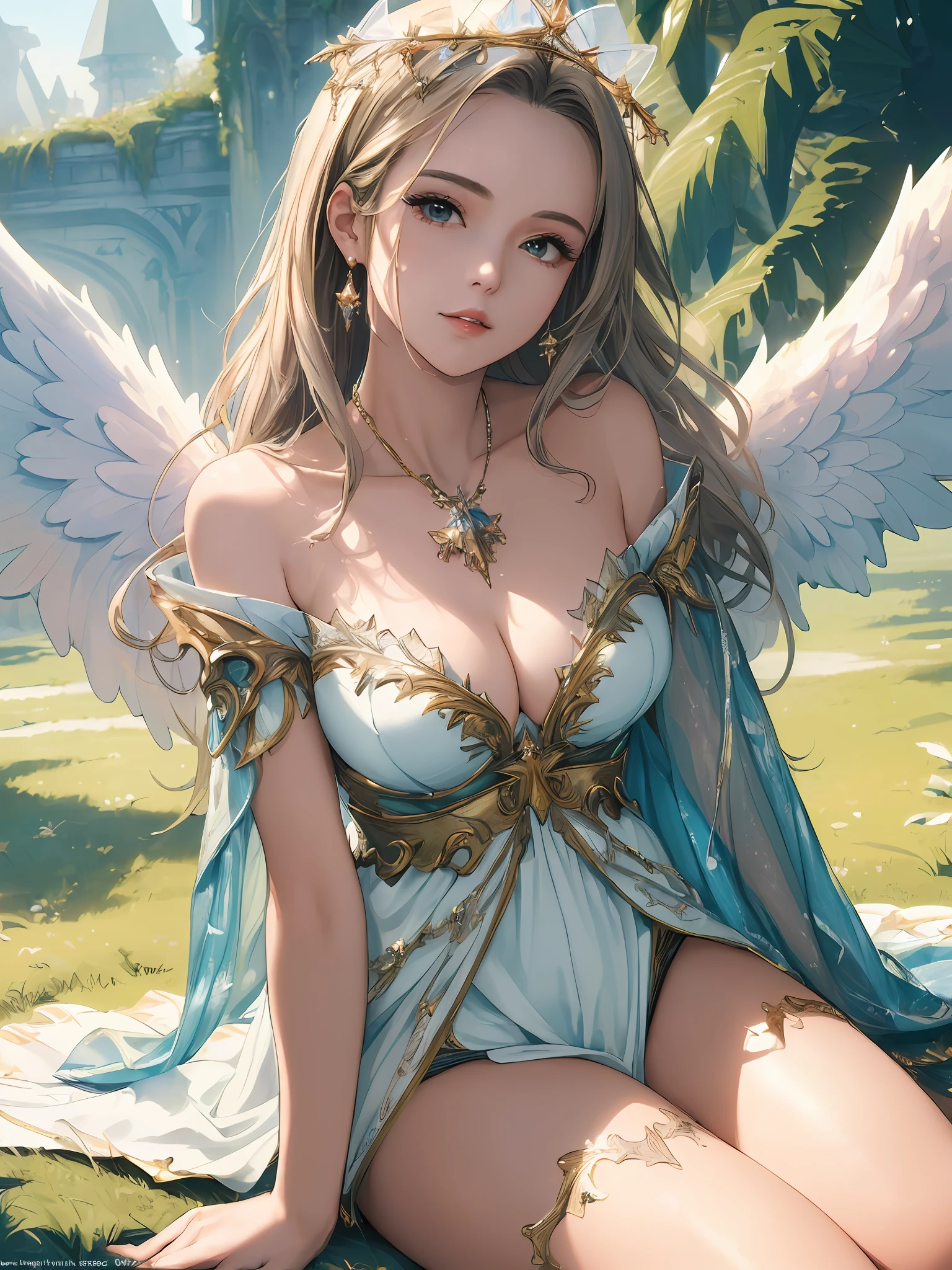 (((Masterpiece, Best Quality, High Definition, High Detail)))), ((((Fantasy))), One, (((Angel Woman))))
