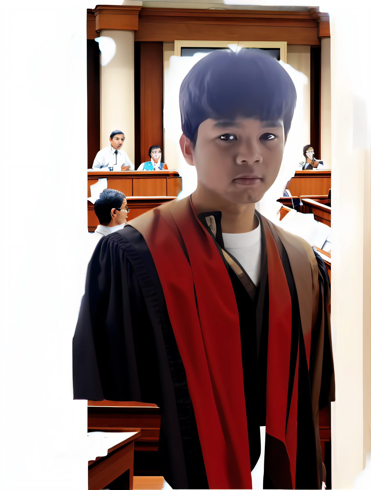 busy court room, brown wall, court, justice court, ND, DSLR