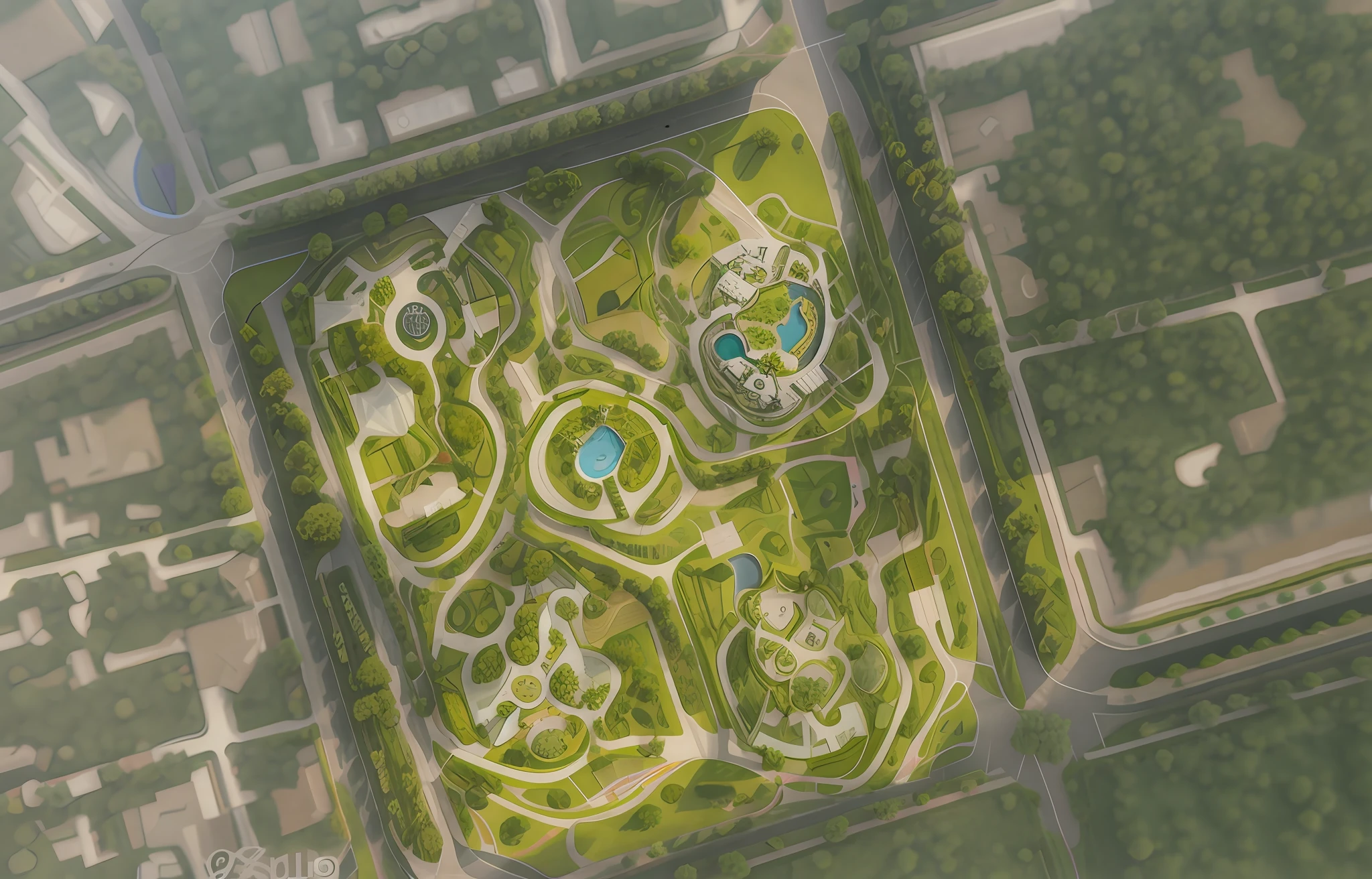 best quality,super detailed, (full detail),(4k),8k, aerial view of park with lots of trees and ponds, undulating terrain and white buildings, aerial illustration, aerial view, aerial view, aerial view, aerial view, [ top view, aerial !!,view, [ top view, aerial view, aerial view, aerial view, Vertical panorama of aerial view of park with regular water park and curved road network, photos taken from above, complex 3D rendering, complex 3D rendering, realistic rendering Aerial view of a park with lots of trees and many buildings, aerial illustration, aerial view, aerial view, aerial view, aerial view, aerial view, [ Top view, Aerial view, [ Top view, Aerial view, Aerial view, Aerial view, Aerial view, Aerial view, Aerial view, Aerial view, Aerial !!,view, Aerial view, Aerial view, Aerial --auto --s2