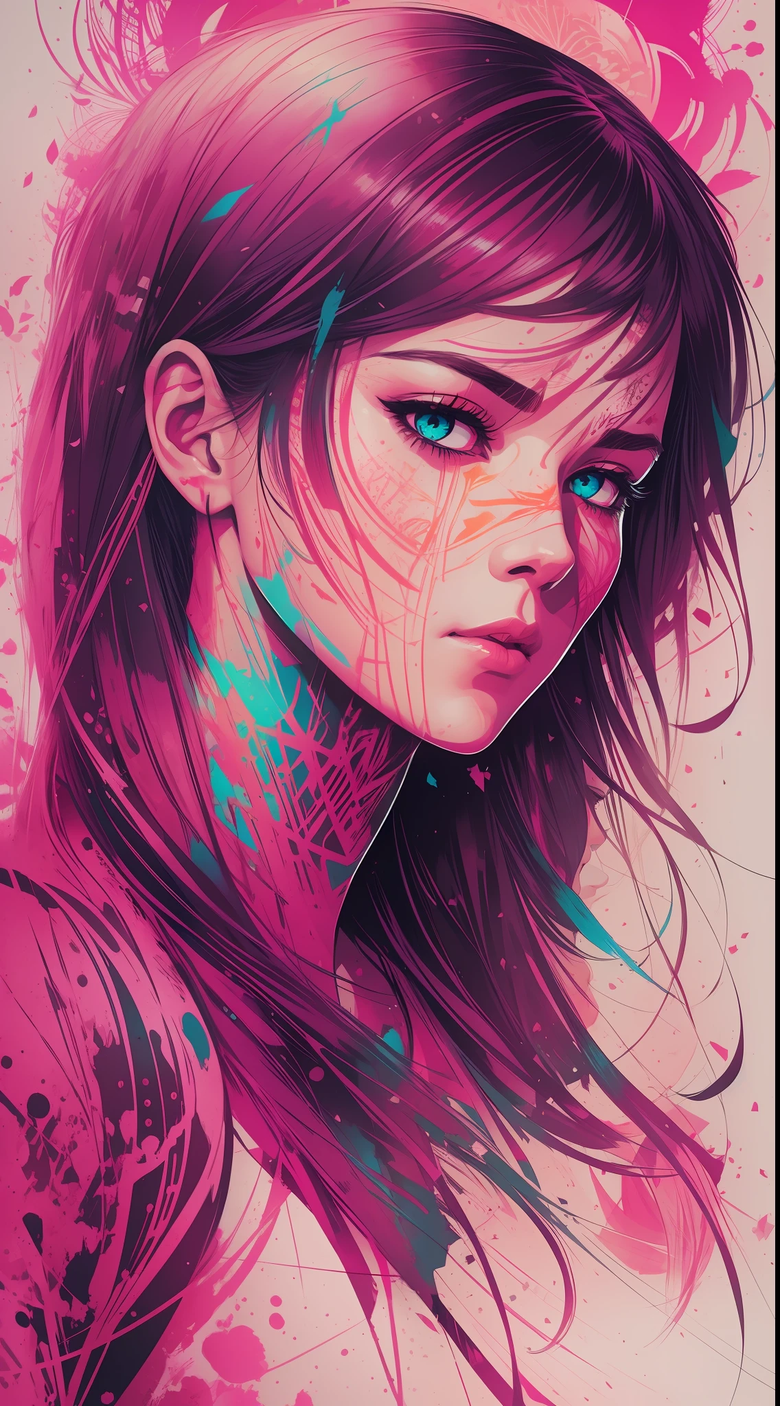 strong warrior princess| centered| key visual| intricate| highly detailed| breathtaking beauty| precise lineart| vibrant| comprehensive cinematic| Carne Griffiths| Conrad Roset