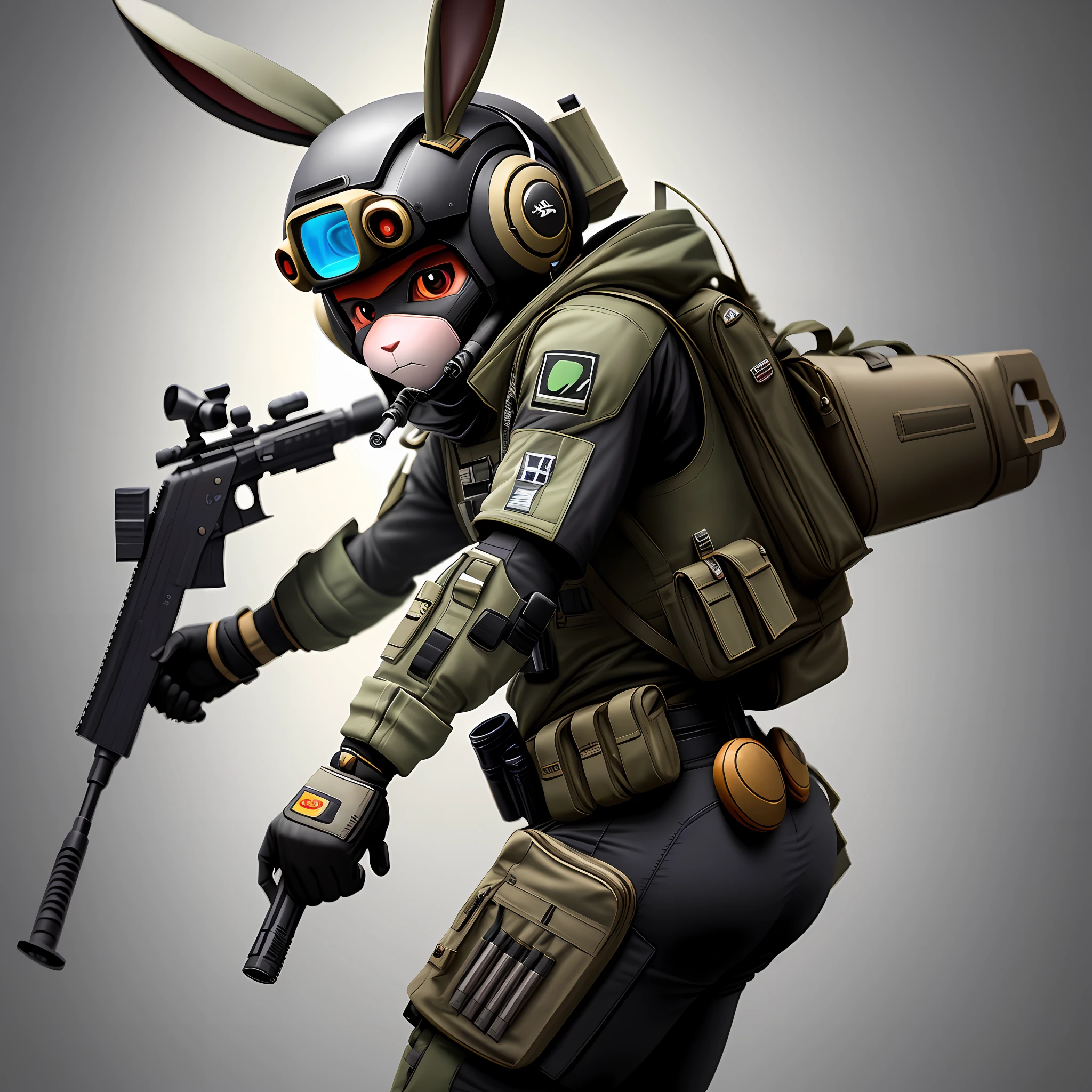 A humanoid rabbit shooter with a sniper