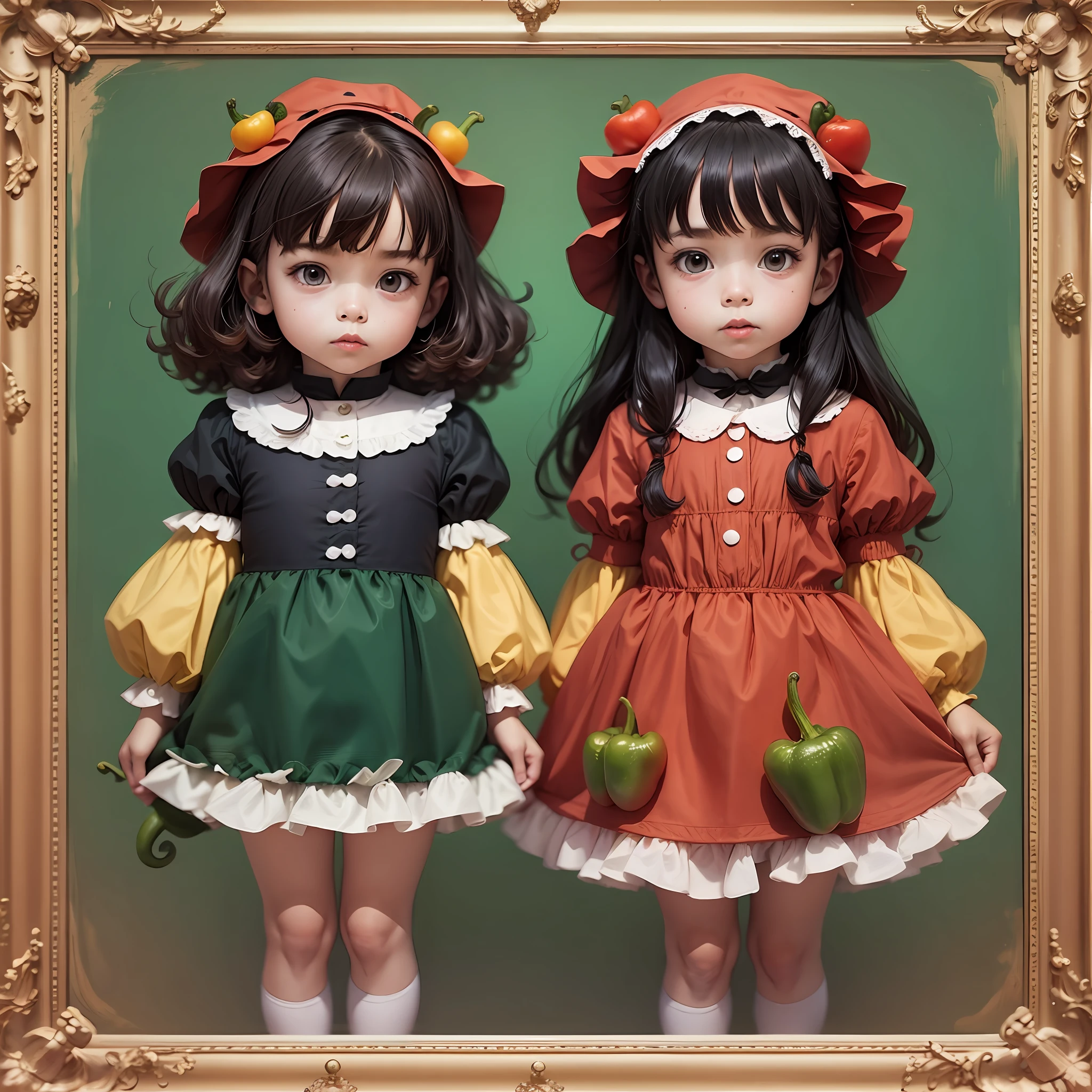 Children dressed as peppers --auto --s2