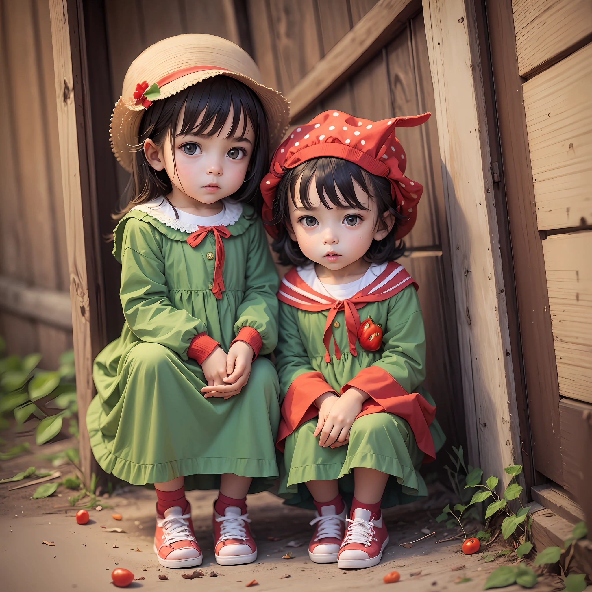 Children dressed as peppers --auto --s2