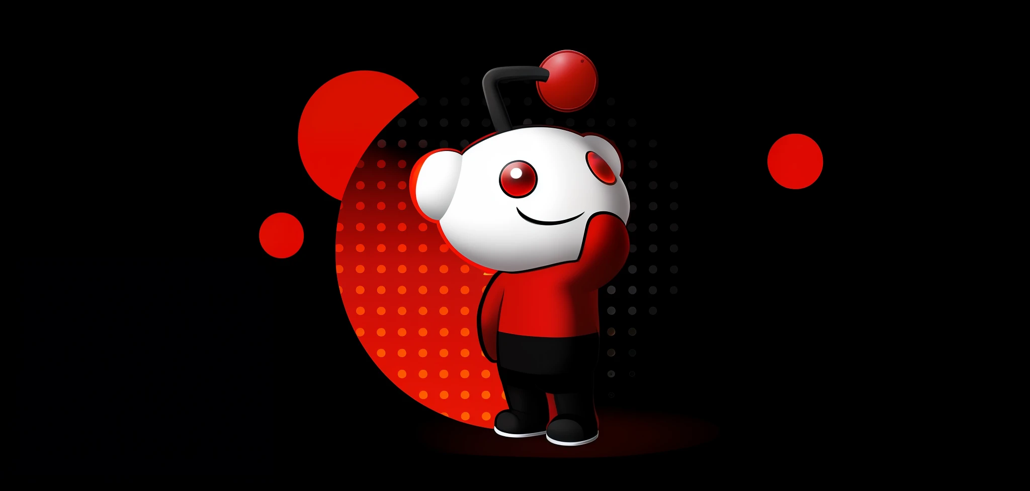cartoon character with a red eye and a black nose, reddit moderator, reddit, trending on reddit, featured on reddit, reddit contest winner, reddit meme, reddit vexillology, the average redditor, reddit post, average redditor, discord profile picture, trending on dribbble.com mascot, cute! c4d, patreon content, cutecore clowncore
