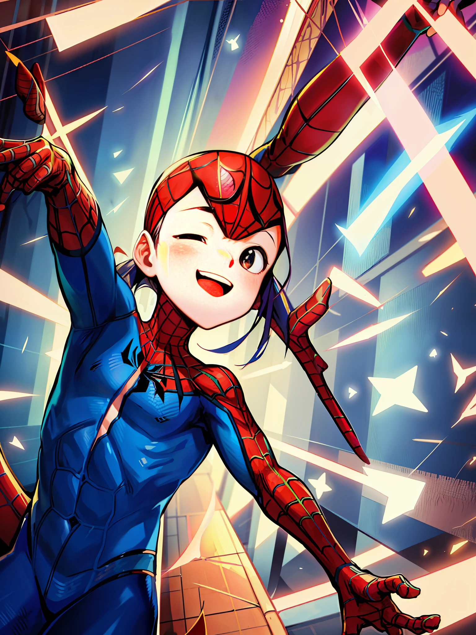 illustration cute of SpidermanClasic male masterpiece