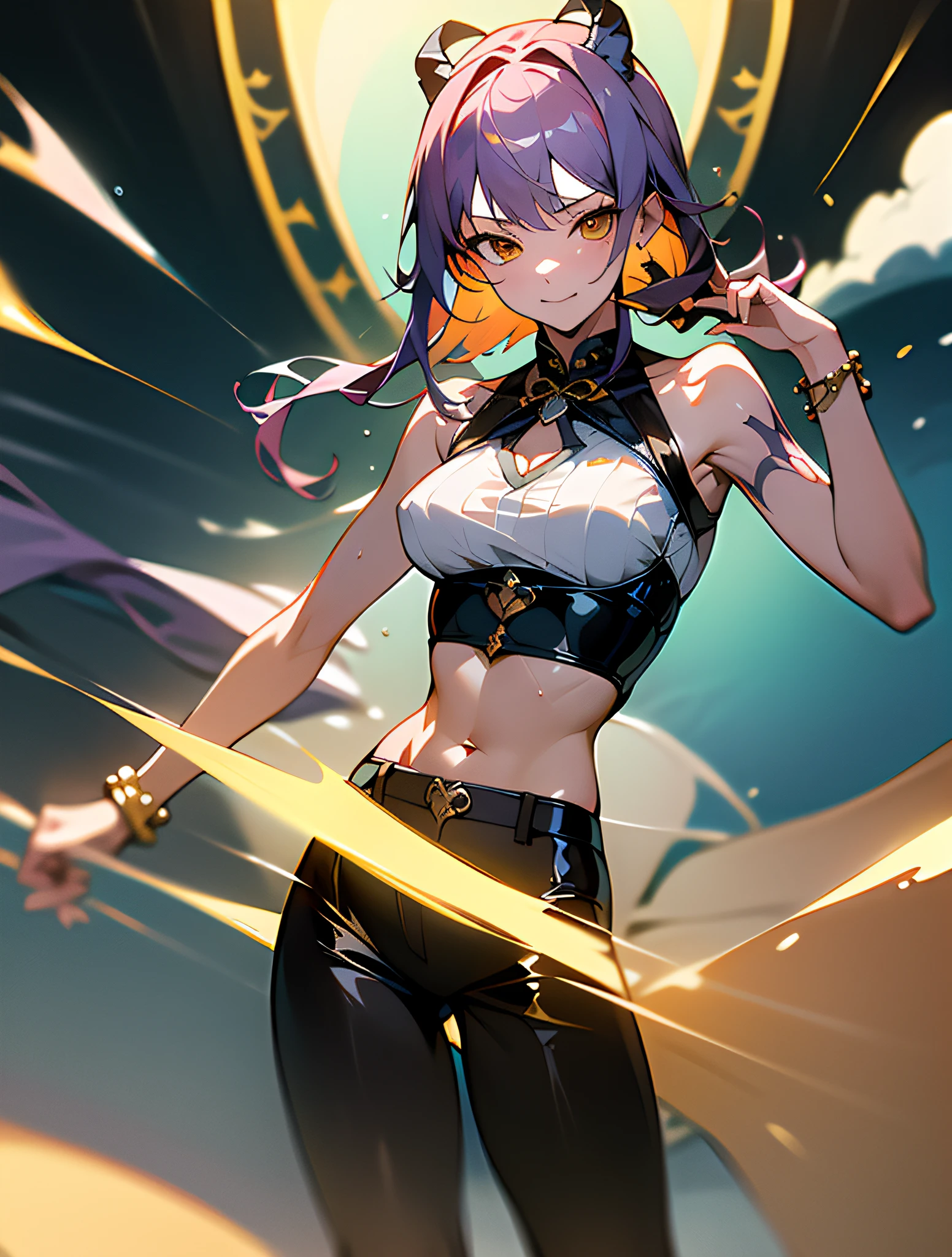 ((Cute Anime Girl)), ((Animation Style)), the head has horns, and the head has two red and yellow horns. The ends of the hair are curly. White transparent cheongsam. (wearing white transparent fabric cheongsam with opening on chest, best fabric material, 8k performance of fabric, rendering by calculation of physics engine):: 1.96. (high image quality, detailed CG art), (beautiful illumination and shadows, floating effect) (1 person) (shiny hair, blue hair: 1.2 + gray hair: 1.6), when the skin between the chest volume and the lower abdomen is moist, the dripping water and sweat drops slide down together, sexy and gorgeous, still photos convey a dynamic effect. The female body is beautiful, very sexy, attractive, full of seduction, and the transparent texture of the leggings is just right. My eyes lit up. ((low saturation)), ((oily skin)), ((water droplets on the skin)), (erotic)): 1.6. The body is moist and shiny, the body is moist and shiny, the body is moist and shiny, the breasts are large, the buttocks are large. ((masterpiece)), top quality, super detailed, very realistic, the whole body is wet, rained, all sweat beads are clearly visible. (Masterpiece:1.6), (Best Quality:1.5), Ultra High Definition,1 Girl, Very Detailed,8k, Beautiful, Detailed Eyes, View Viewer, Strong Dark Color, (Depth of Field), (Dynamic), (Epic), Sharp Focus, (Intricate Details: 1.86), Full Color, Nano, Bangs, Strapless, Belt, Gold striped transparent heart nipstick, blue sky, bracelet, breasts, (Orange Eyes: 1.72), bubbles, cleavage, clouds, daytime, earrings, flowing hair, blue transparent heart nipple sticker, groin, obvious vest line, jewelry, big, long hair, navel, orange hair, clear latex pants, shoulder tattoo, collarbone obvious, sky, smiling, single, standing, obscene tattoo on abdomen, nipple seals only on upper body, tattoos, pirate ship, (one piece), (strength: 1.4), (full body)), body wet and shiny,