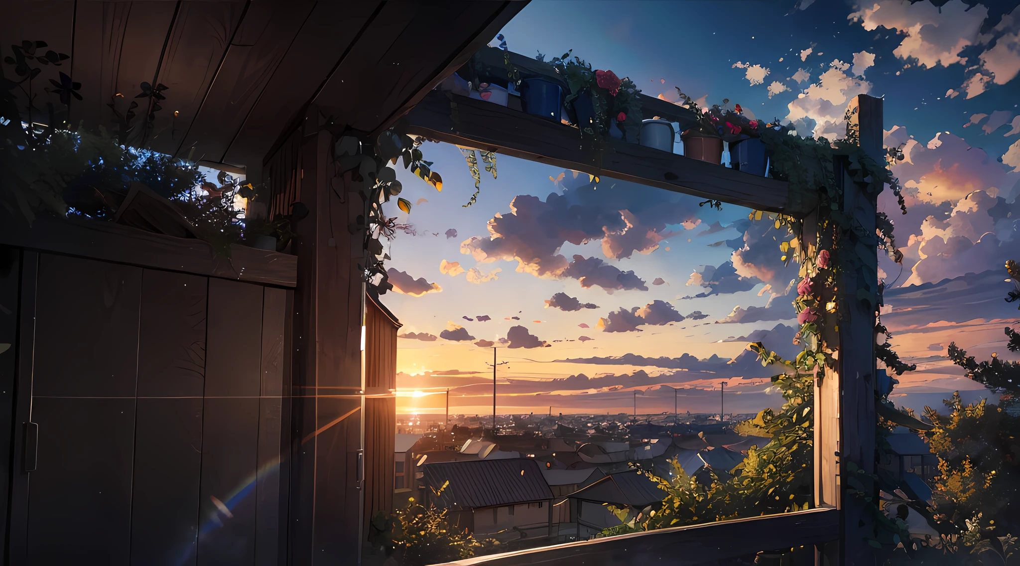 highres, imagination, (realistic), clear skies, composition, sunset, osean, bout, (hdr:1.5), outdoors, intricate details,
