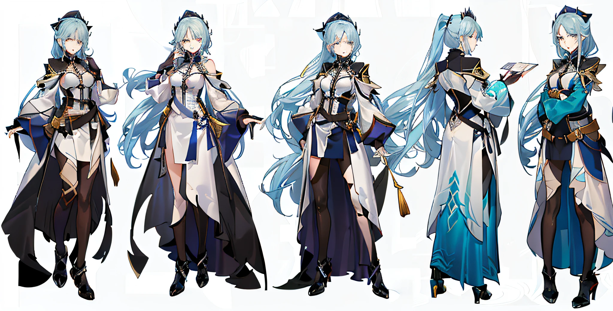 a drawing of a group of people standing next to each other, full body character design, fullbody shot turnaround, full body character concept, character posing for concept art, full body character drawing, character concept reference art, unrealistic character concept, full body concept, anime character reference sheet, detailed character design, character model sheet turnaround, character concept design