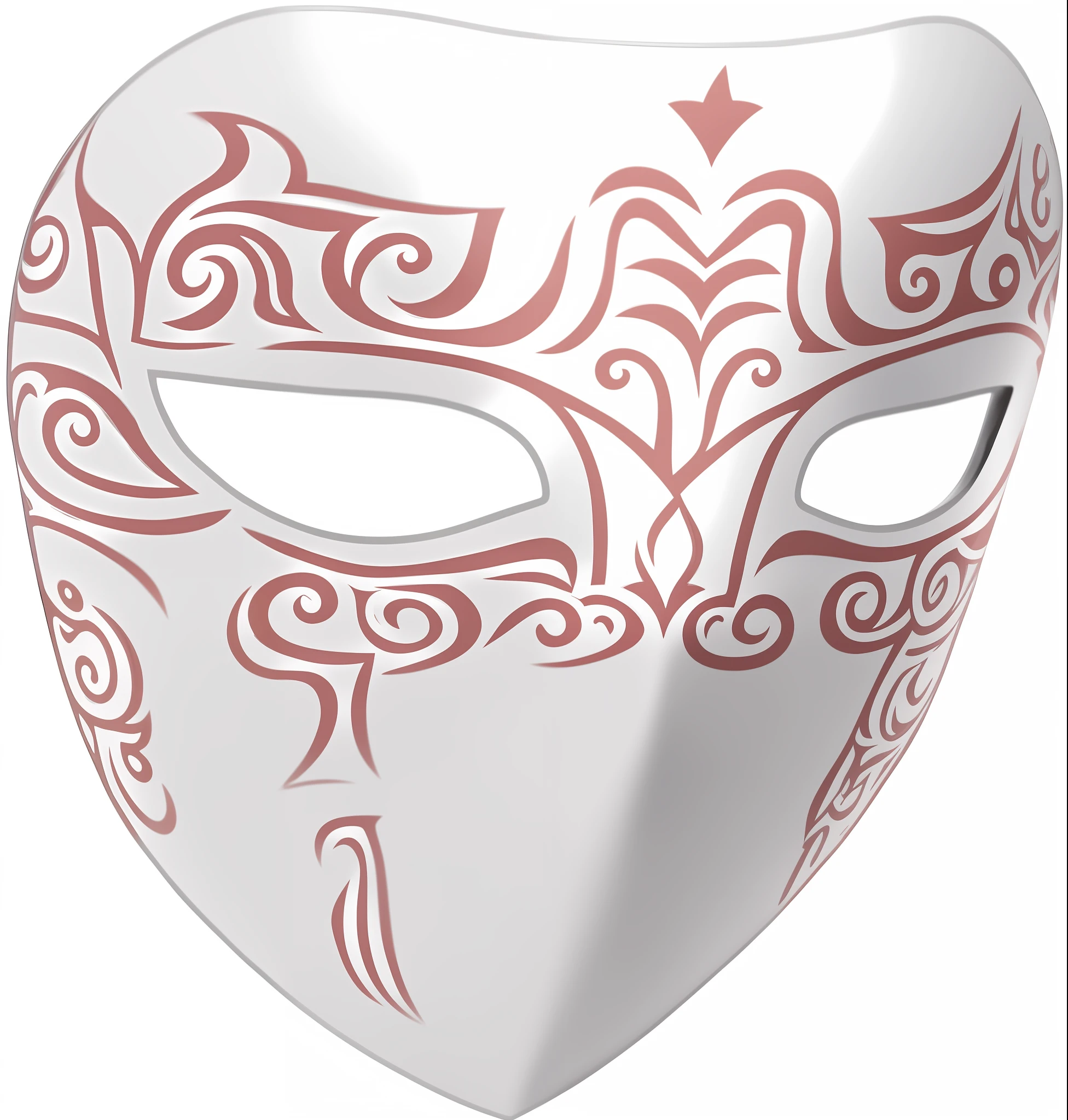 a white mask with red designs on it, vega mask, tribal mask inside mask, mask, ancient greek assassin mask, white mask, kabuki mask, ( ( mask ) ), venetian mask, ornate mask, detailed mask, masqua, tribal mask, ghost mask, masking, tengu mask, full face occult silver mask, intricate mask, steampunk tribal mask, greek mask --auto --s2