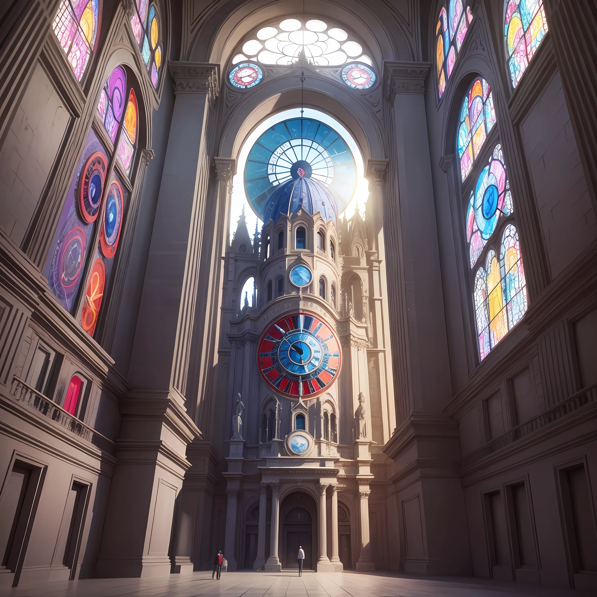 "(color surrealism)++, (surrealism), clock." --auto --s2