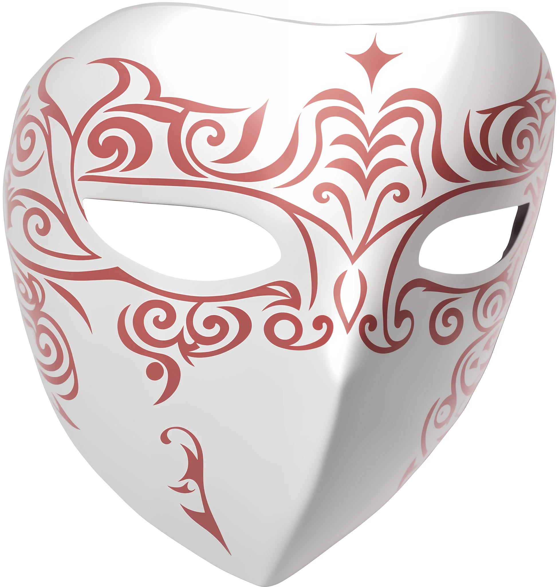 a white mask with red designs on it, vega mask, tribal mask inside mask, mask, ancient greek assassin mask, white mask, kabuki mask, ( ( mask ) ), venetian mask, ornate mask, detailed mask, masqua, tribal mask, ghost mask, masking, tengu mask, full face occult silver mask, intricate mask, steampunk tribal mask, greek mask --auto --s2