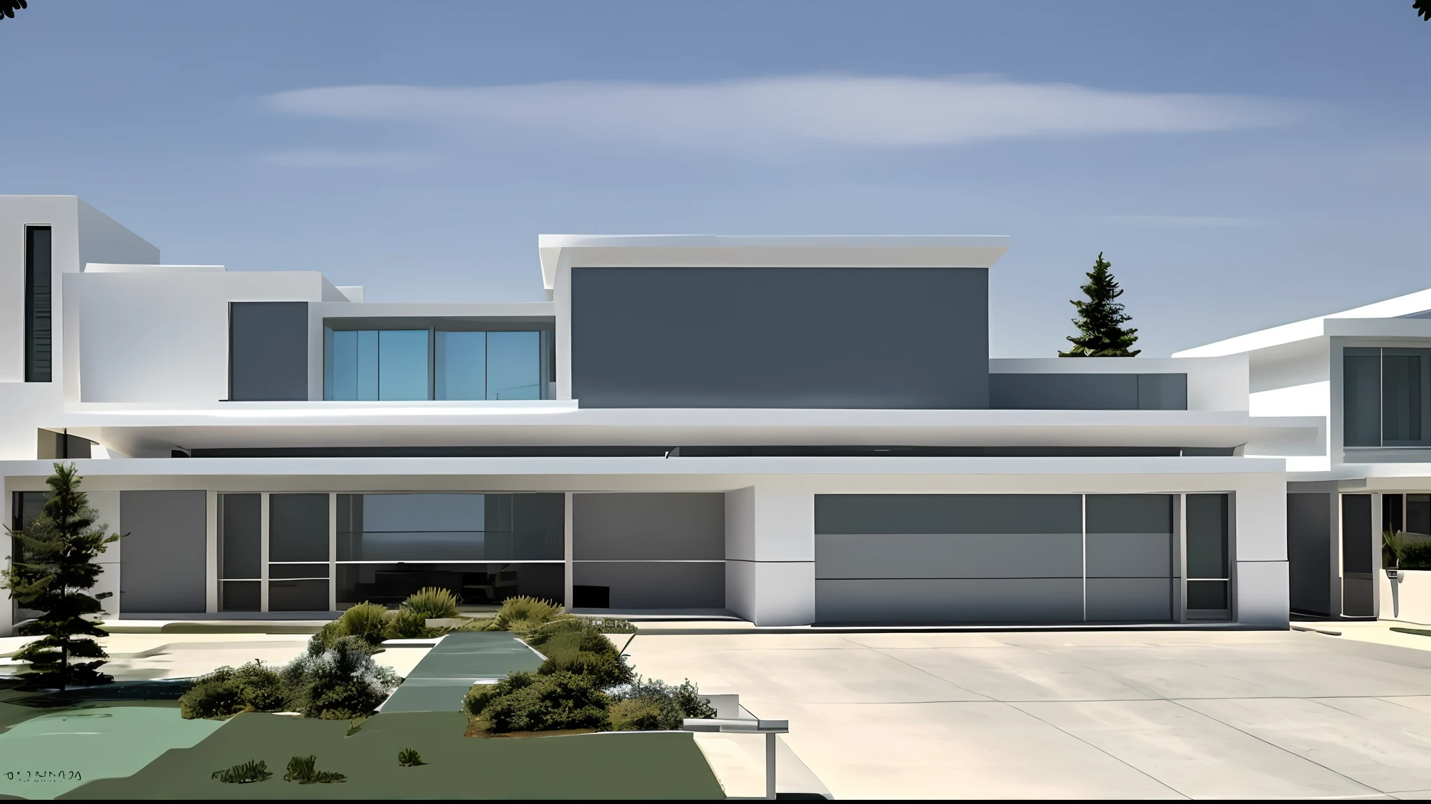 arafed modern home with a driveway and a garage, award winning contemporary, exterior design, award winning modern design, residential design, pristine and clean design, hip modern design, award-winning masterpiece, modern house, contemporary house, ultra modern, hip modern vibe, exterior, mid-century modern, mid - century modern, contemporary design, stunning lines