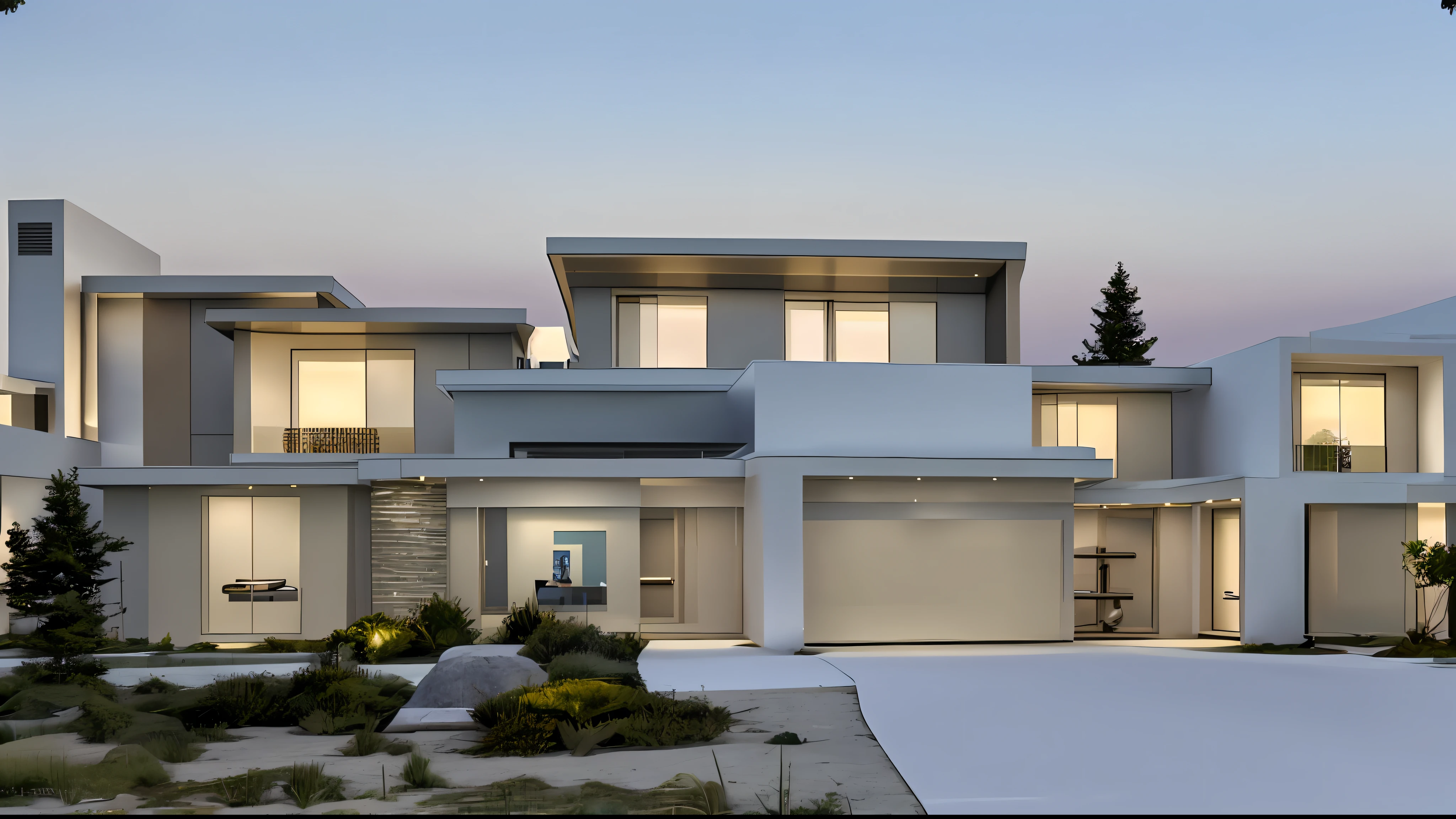 arafed modern home with a driveway and a garage, award winning contemporary, exterior design, award winning modern design, residential design, pristine and clean design, hip modern design, award-winning masterpiece, modern house, contemporary house, ultra modern, hip modern vibe, exterior, mid-century modern, mid - century modern, contemporary design, stunning lines