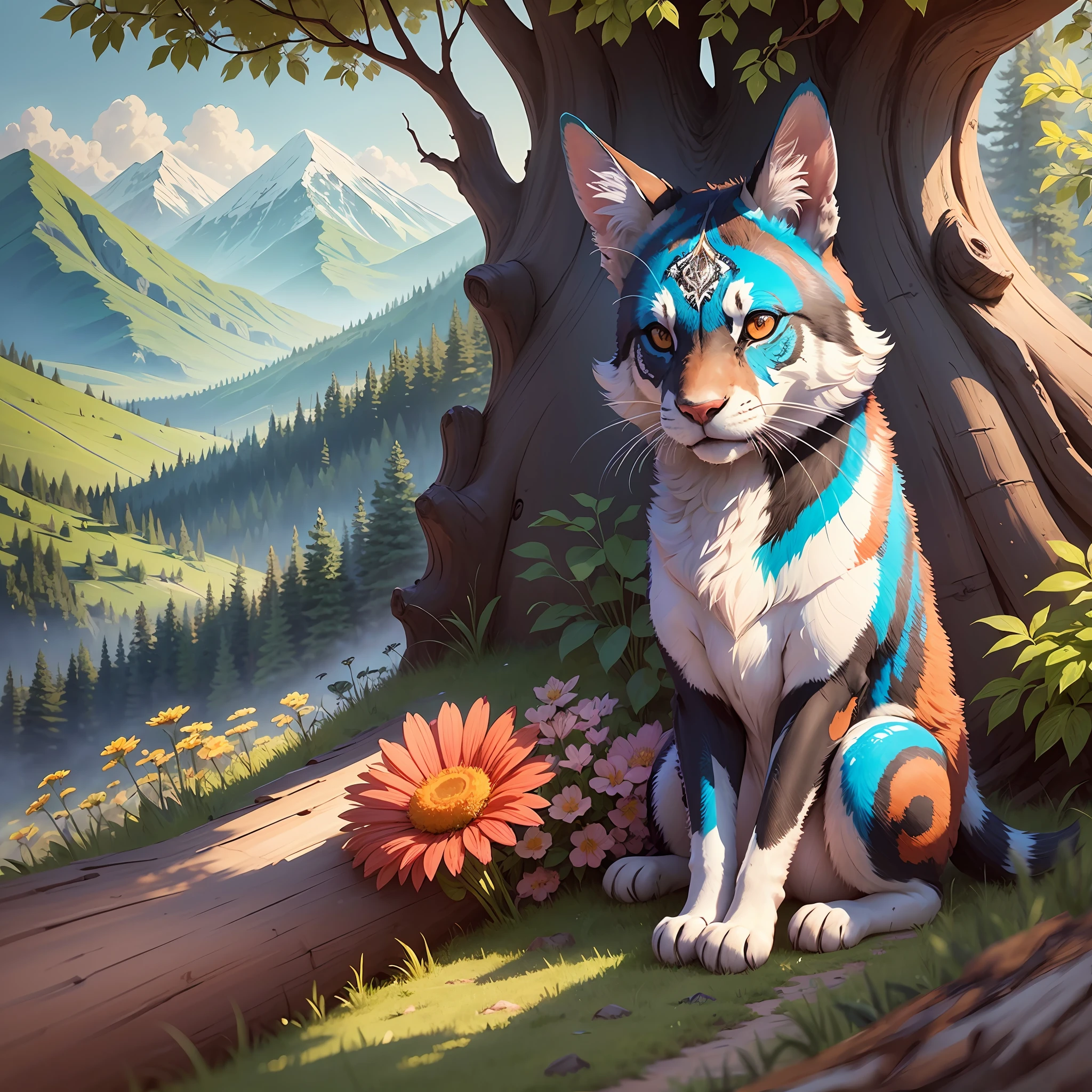 "Hello! I would like to request a design to be stamped on a shirt. The main theme should be nature. Think of elements like trees, flowers, mountains, or animals. The style can be something creative and vibrant, with bright colors. Feel free to add your artistic touch and express the beauty of nature through drawing. I hope we can create a unique and inspiring shirt. Thank you!" --auto --s2
