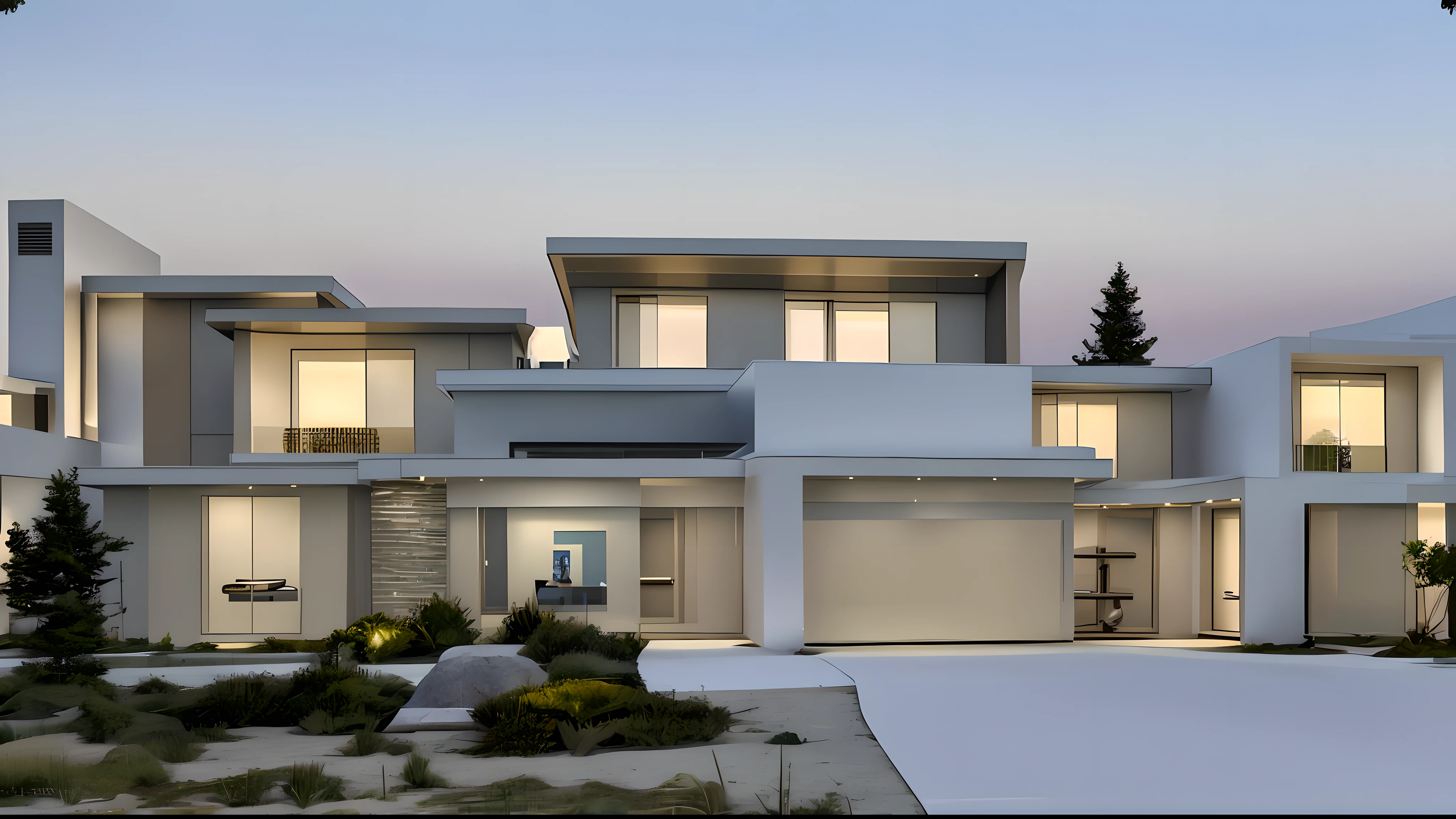 arafed modern home with a driveway and a garage, award winning contemporary, exterior design, award winning modern design, residential design, pristine and clean design, hip modern design, award-winning masterpiece, modern house, contemporary house, ultra modern, hip modern vibe, exterior, mid-century modern, mid - century modern, contemporary design, stunning lines