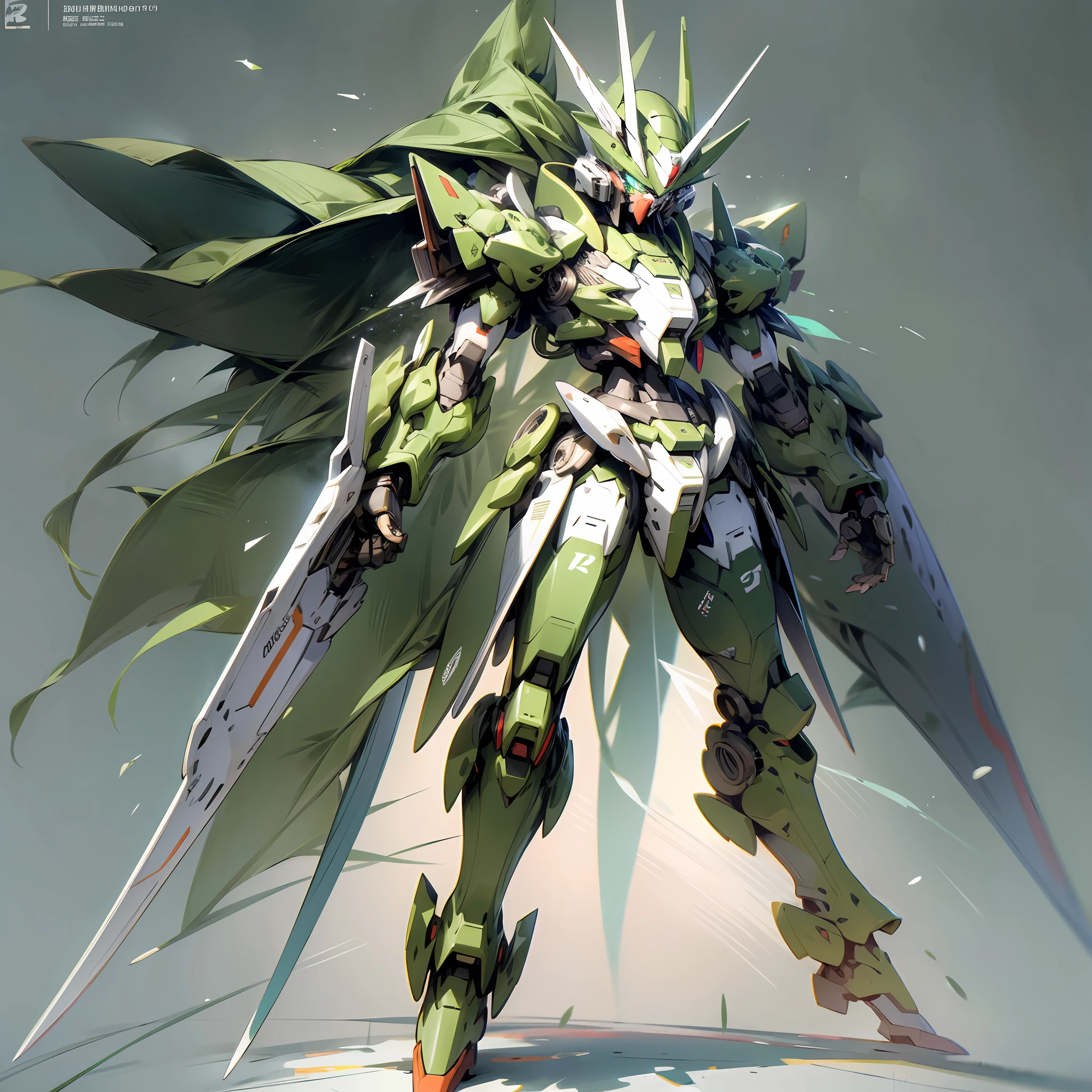 black, Green, hood, mecha, Double knife, dexterous, Wide shoulders, tiny waist, long leg, armored, FULL body, Gundam, Ghibli-like colours, high detail, anime style, anime, drop shadow, tachi-e, reference sheet, character chart, UHD, masterpiece, ccurate, high details, high quality, best quality --auto --s2
