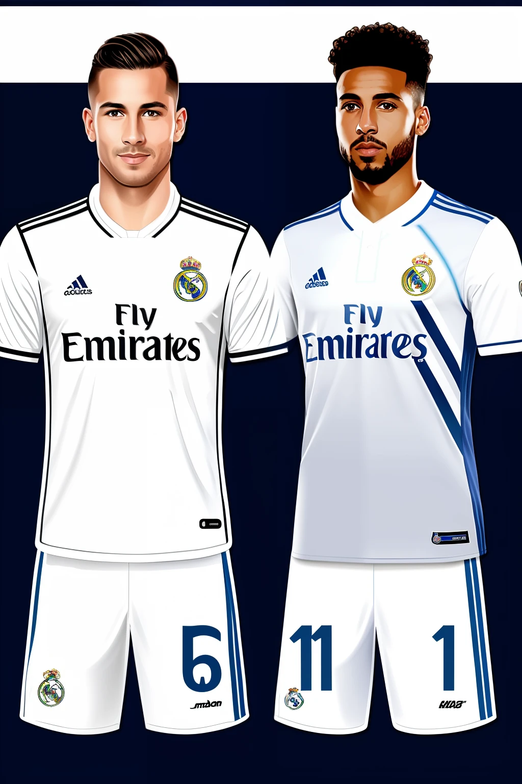 Create two new uniforms for Real Madrid