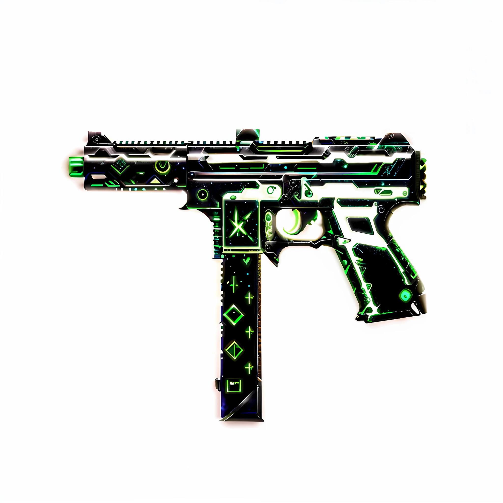 Gun GlowingRunesAI_green