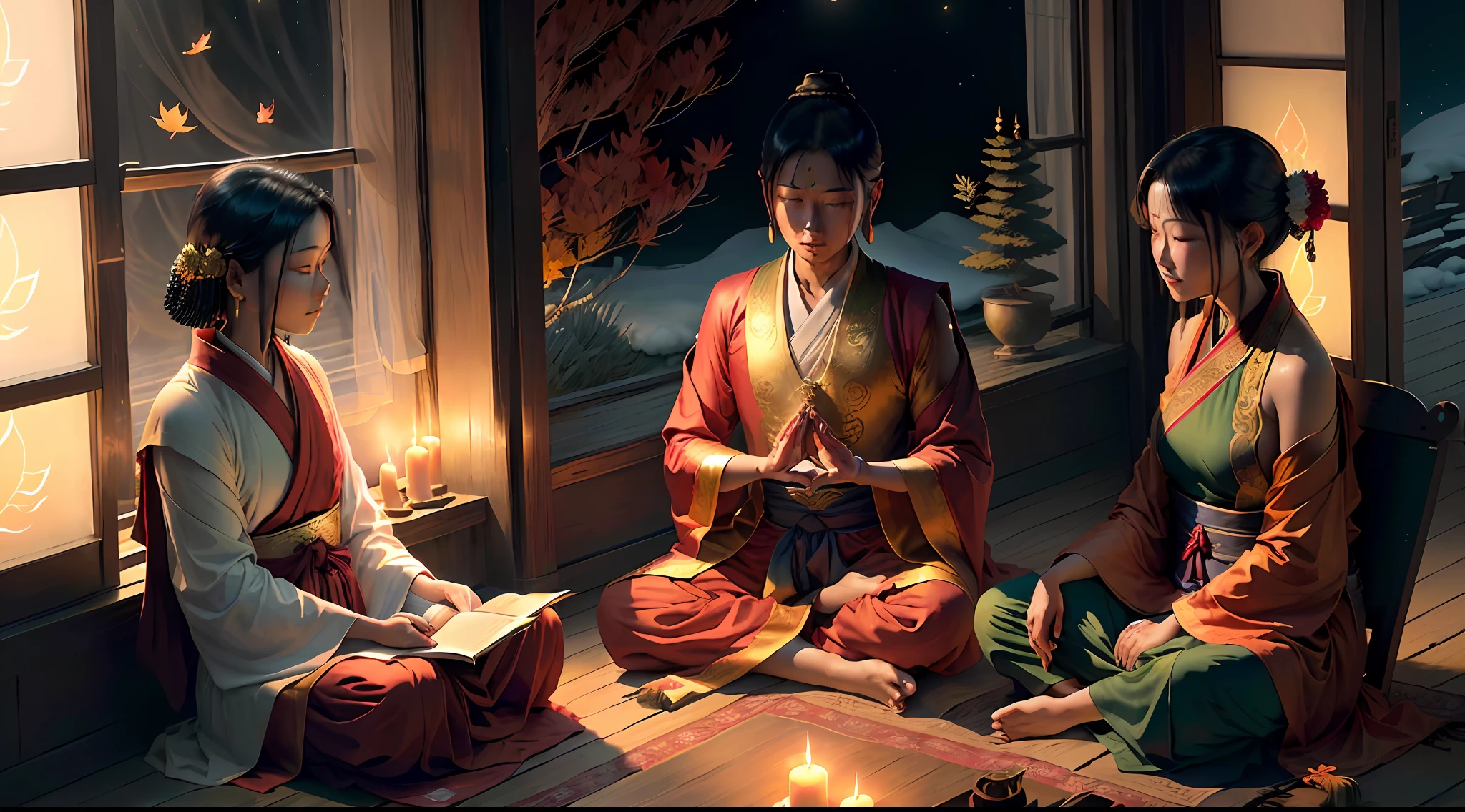 Masterpiece, Best Quality, (Very Detailed CG Unity 8k Wallpaper), (Best Quality), (Best Illustration), (Best Shadows), Absurd, Realistic Lighting, Night Que Shan, the west window provokes, look at ten thousand homes, the lights are bright, the shadow is only, with loneliness muttering, what is the love, tossing and turning, fixed love, ten years overdue, can't find, lovesickness for whom, I have worn Buddha clothes, eat fasting and chant Buddhist scriptures, the donor is unharmed and do not cry, I have returned to the Buddha's heart, the six desires are pure, the autumn breeze is bleak, the grass and trees are merciless, the night is shan, the west window is provoked, look at ten thousand homes, the lights are bright, the shadow is only, with loneliness muttering, why is love, tossing and turning, fixed love, ten years overdue, can't be found, who is lovesickness for, I have worn Buddhist clothes, Eat fasting and chant the Buddhist scriptures, the donor is unharmed and do not cry, I have returned to the Buddha's heart, the six desires are pure, the autumn breeze is bleak, the grass and trees are merciless, the Buddha said, let go of love and hate, see through the red dust, the seven emotions and six desires no longer mess with my heart, the fate is over, I have left a family, compassion and leave a few points, I ask the female benefactor you to go slowly, I have put on the Buddha's clothes, eat the fasting and chant the Buddhist scriptures, the donor is unharmed and do not cry, I have returned to the Buddha heart, the six desires are pure, the autumn breeze is bleak, the grass and trees are merciless, I have put on the Buddha clothes, eat the fasting and chanting the Buddhist scriptures, the donor is unharmed and do not cry, I have returned to the Buddha heart, Six desires are pure, the autumn breeze is bleak, and the grass and trees are merciless, PeterMohrBacher 的艺术，