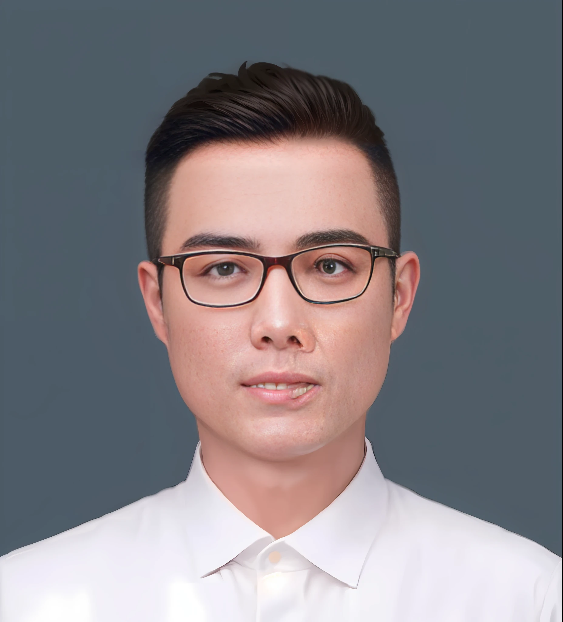 a close up of a man wearing glasses and a white shirt, yanjun chengt, qichao wang, qifeng lin, yihao ren, xintong chen, peter xiao, huifeng huang, zhelong xu, wenjun lin, liang xing, yuxiang chen, wei wang, jinyiwei, yangjun chen