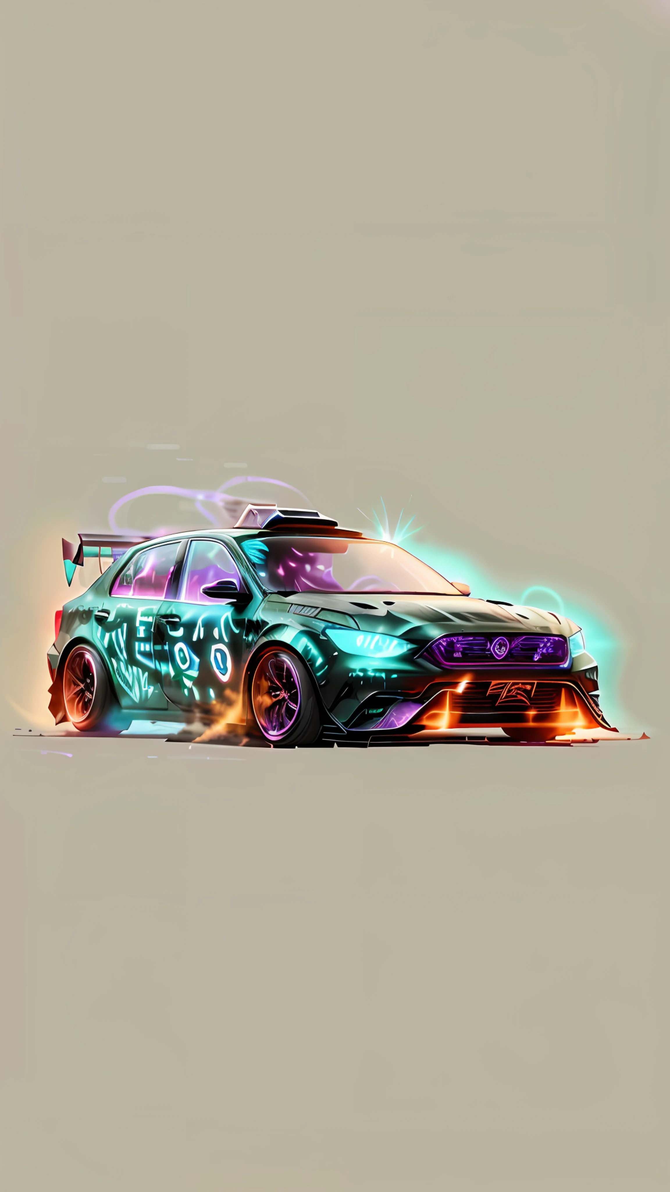 Car modified GlowingRunesAI_purple