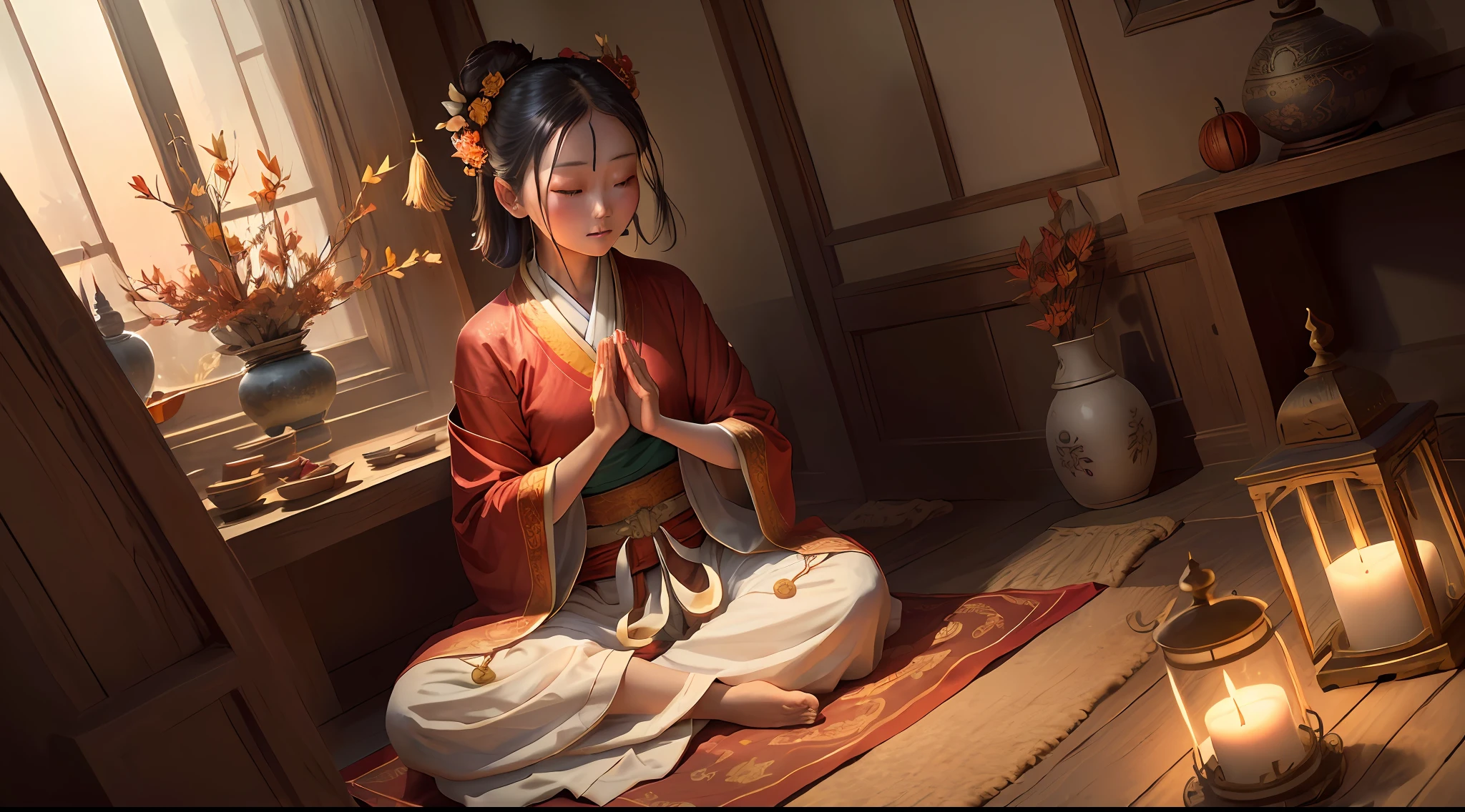 Masterpiece, best quality, (very detailed CG Unity 8k wallpaper), (best quality), (best illustration), (best shadow), absurd, realistic lighting, night magpie mountain, west window provocation, look at thousands of households, bright lights, shadows only, muttering with loneliness, what is love, tossing and turning, fixed love, ten years overdue, can't find, lovesickness for, boy wears Buddhist clothes, eats fasting prayers, donors are safe and sound without crying, boys return to Buddha's heart, six desires are pure, autumn breeze is desolate, grass and trees are merciless, In the dead of night, the west window provokes, look at ten thousand homes, The lights are bright, the shadow is only, muttering with loneliness, why love, tossing and turning, fixed love, ten years overdue, can't find, who is lovesickness, I wear Buddhist clothes, eat fast and chant Buddhist scriptures, the donor is safe and sound, do not cry, I return to the heart of the Buddha, The six desires are pure, the autumn breeze is desolate, the grass and trees are merciless, the Buddha said, let go of love and hate, see through the red dust, the seven emotions and six desires no longer mess with my heart, fate is over, I left the family, mercy left a few points, I ask the female benefactor you go slowly, I put on the Buddhist robe, I fast and chant the Buddhist sutras, the alms are safe and sound and do not cry, I return to the Buddha's heart, the six desires are pure, the autumn wind is desolate, the grass and trees are merciless, I put on the Buddhist clothes, Eat the fast and chant, the donor is safe and sound without crying, I return to the heart of the Buddha, the six desires are pure, the autumn breeze is desolate, the grass and trees are merciless, the art of Peter Morbach,
