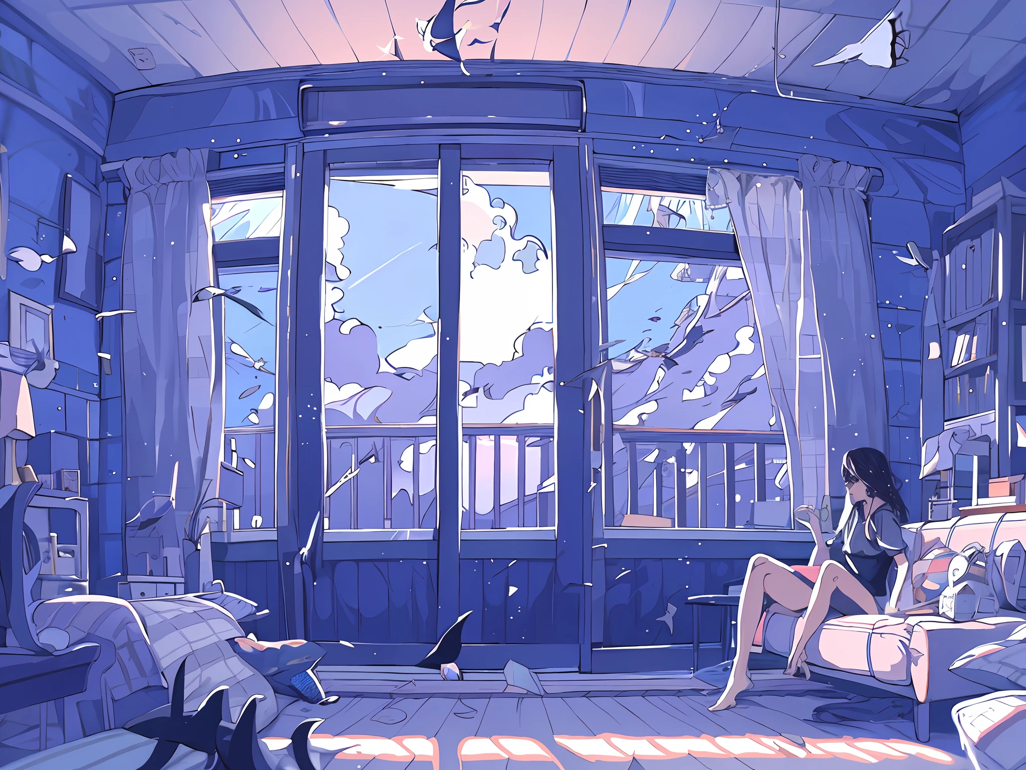 Relax, in illusions (masterpieces), (highest quality), girls,