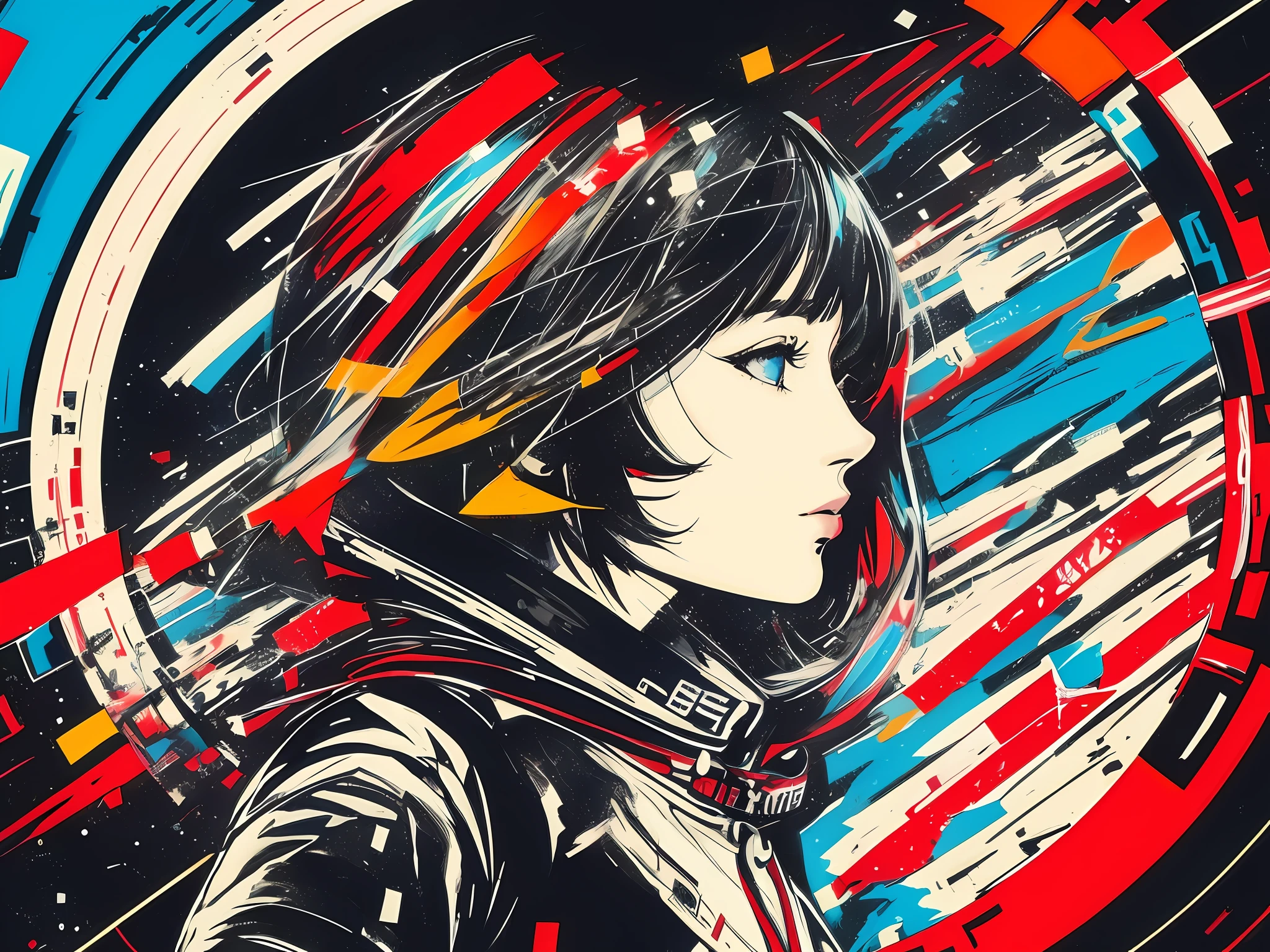 (masterpiece), (best quality), (ultra detailed),(disheveled hair),(illustration), (1girl), (Fashionable clothing), standing, Fashion model, looking at viewer, (interview), (simple background),beautiful detailed eyes, delicate beautiful face, Floating,(high saturation),(colorful splashes),colorful bubble,(shining), focus on face, ponytail, kamisato ayaka, light blue hair, bangs, hair ring, floating flowers, floating hairs, (shining), best lighting, best shadow,