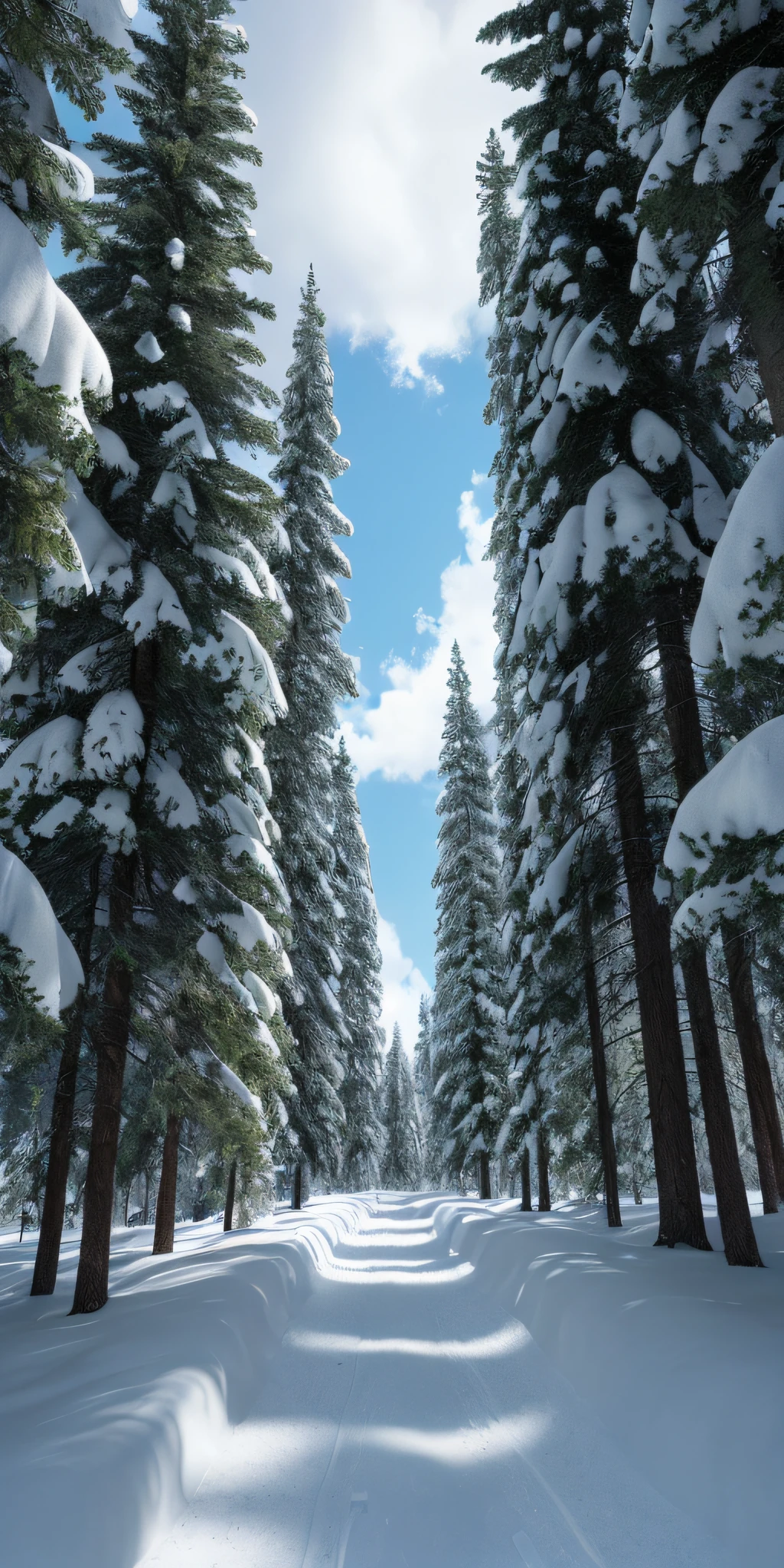 Masterpiece, best quality, high quality, highly detailed CG unity 8k wallpaper, coniferous forest, silence, towering conifers covering the forest floor, severe cold climate, serene beauty, snow, winter, mild summer, breeze, Conifers, branches, bokeh, depth of field, HDR, bloom, chromatic aberration, photorealistic, extremely detailed, popular on artstation, popular on CGsociety, complex, high detail, dramatic, art midway