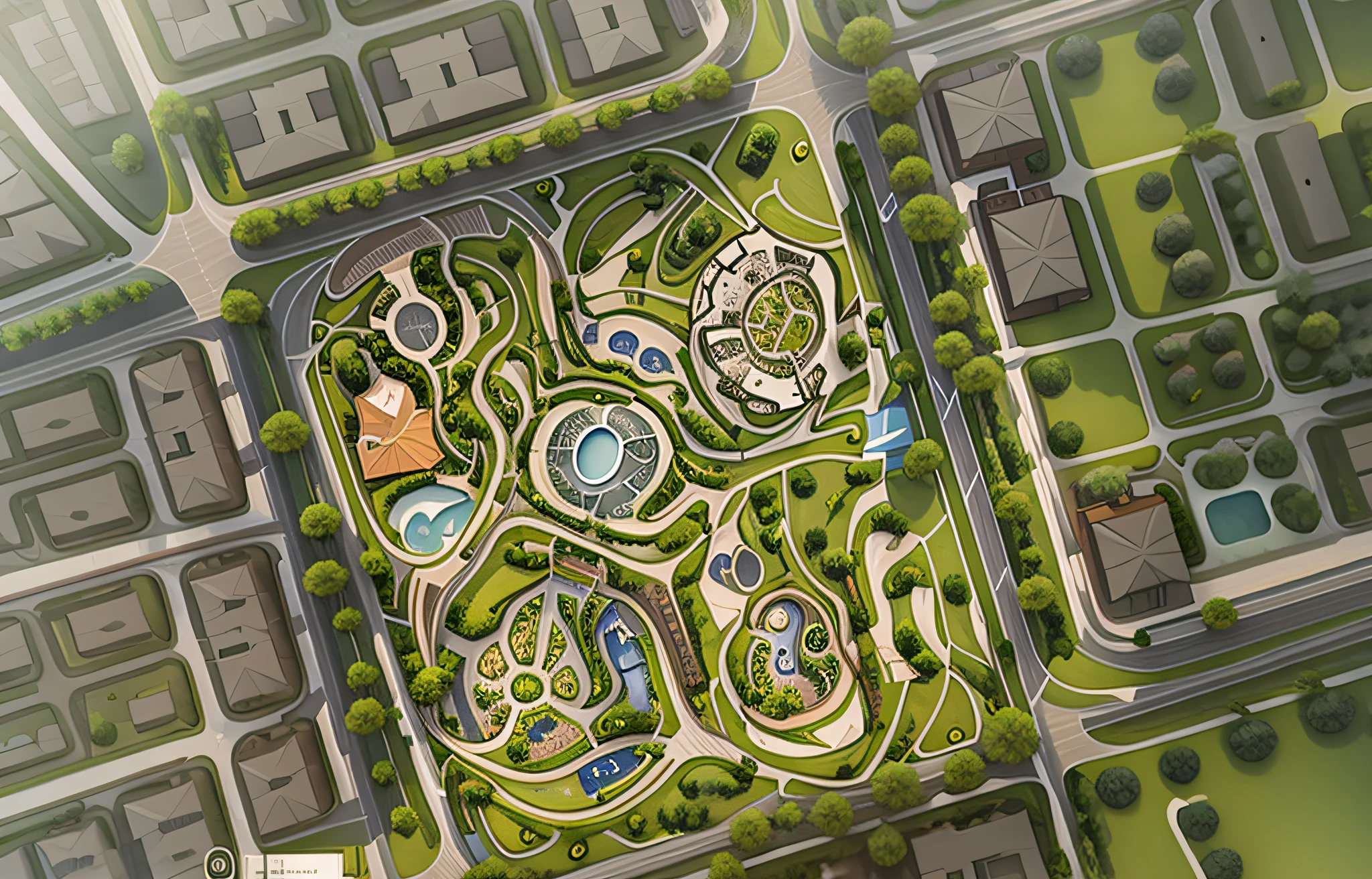 best quality,super detailed, (full detail),(4k),8k, aerial view of park with lots of trees and ponds, undulating terrain and white buildings, aerial illustration, aerial view, aerial view, aerial view, aerial view, [ top view, aerial !!,view, [ top view, aerial view, aerial view, aerial view, Vertical panorama of aerial view of park with regular water park and curved road network, photos taken from above, complex 3D rendering, complex 3D rendering, realistic rendering Aerial view of a park with lots of trees and many buildings, aerial illustration, aerial view, aerial view, aerial view, aerial view, aerial view, [ Top view, Aerial view, [ Top view, Aerial view, Aerial view, Aerial view, Aerial view, Aerial view, Aerial view, Aerial view, Aerial !!,view, Aerial view, Aerial view, Aerial --auto --s2