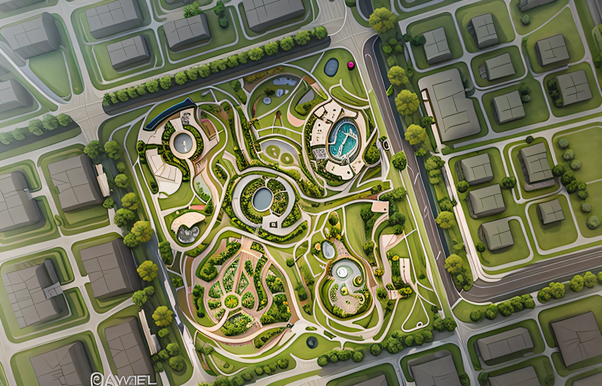 best quality,super detailed, (full detail),(4k),8k, aerial view of park with lots of trees and ponds, undulating terrain and white buildings, aerial illustration, aerial view, aerial view, aerial view, aerial view, [ top view, aerial !!,view, [ top view, aerial view, aerial view, aerial view, Vertical panorama of aerial view of park with regular water park and curved road network, photos taken from above, complex 3D rendering, complex 3D rendering, realistic rendering Aerial view of a park with lots of trees and many buildings, aerial illustration, aerial view, aerial view, aerial view, aerial view, aerial view, [ Top view, Aerial view, [ Top view, Aerial view, Aerial view, Aerial view, Aerial view, Aerial view, Aerial view, Aerial view, Aerial !!,view, Aerial view, Aerial view, Aerial --auto --s2