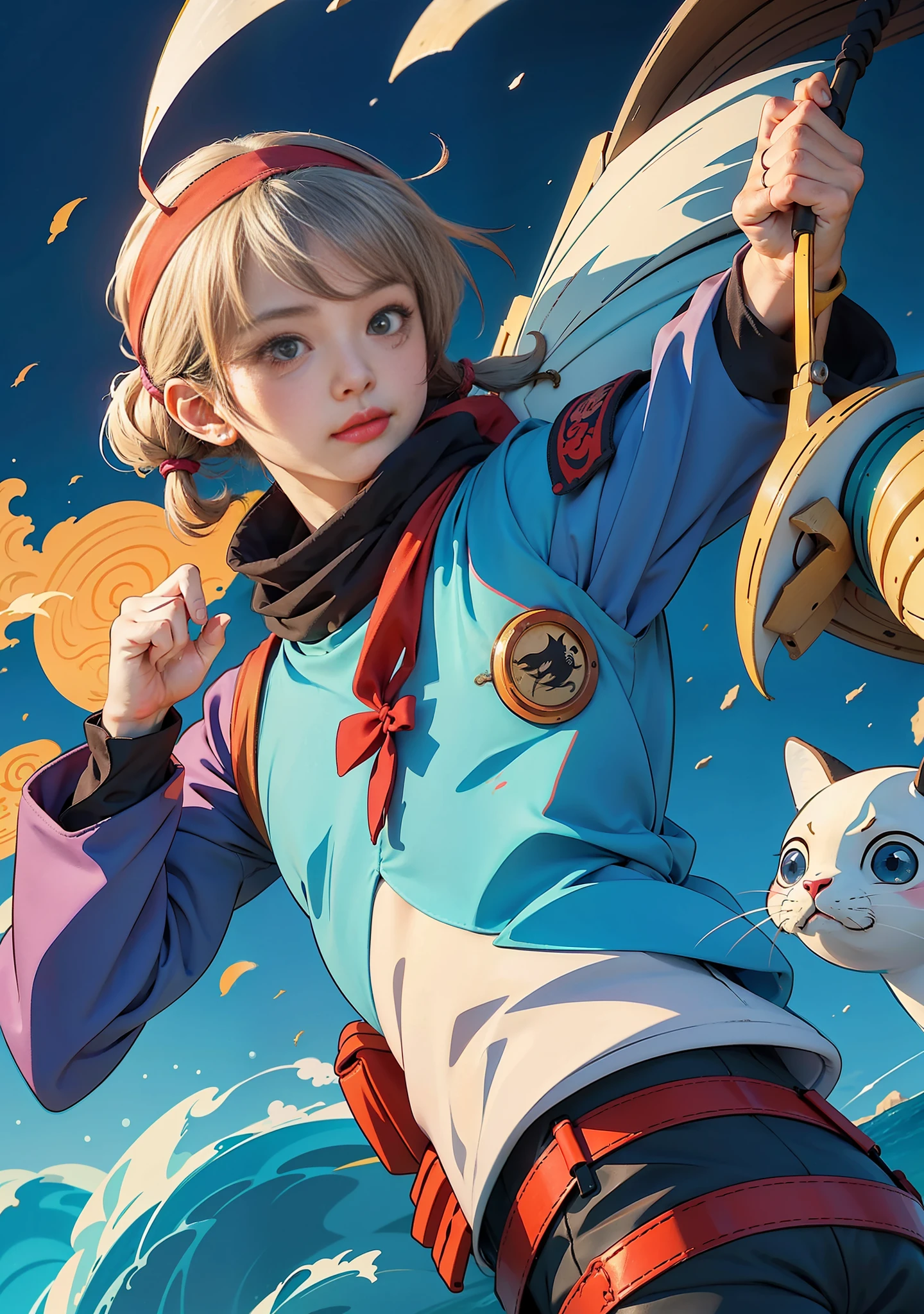 a cartoon seal with a bandana around its neck, concept art by Kishi Ganku, pixiv, shin hanga, ivan seal, shirabii, safebooru anime image, yuruyuri, the seal of fortune, official art, marin kitagawa fanart, awwwww, shuushuu anime image, gelbooru anime image, official illustration