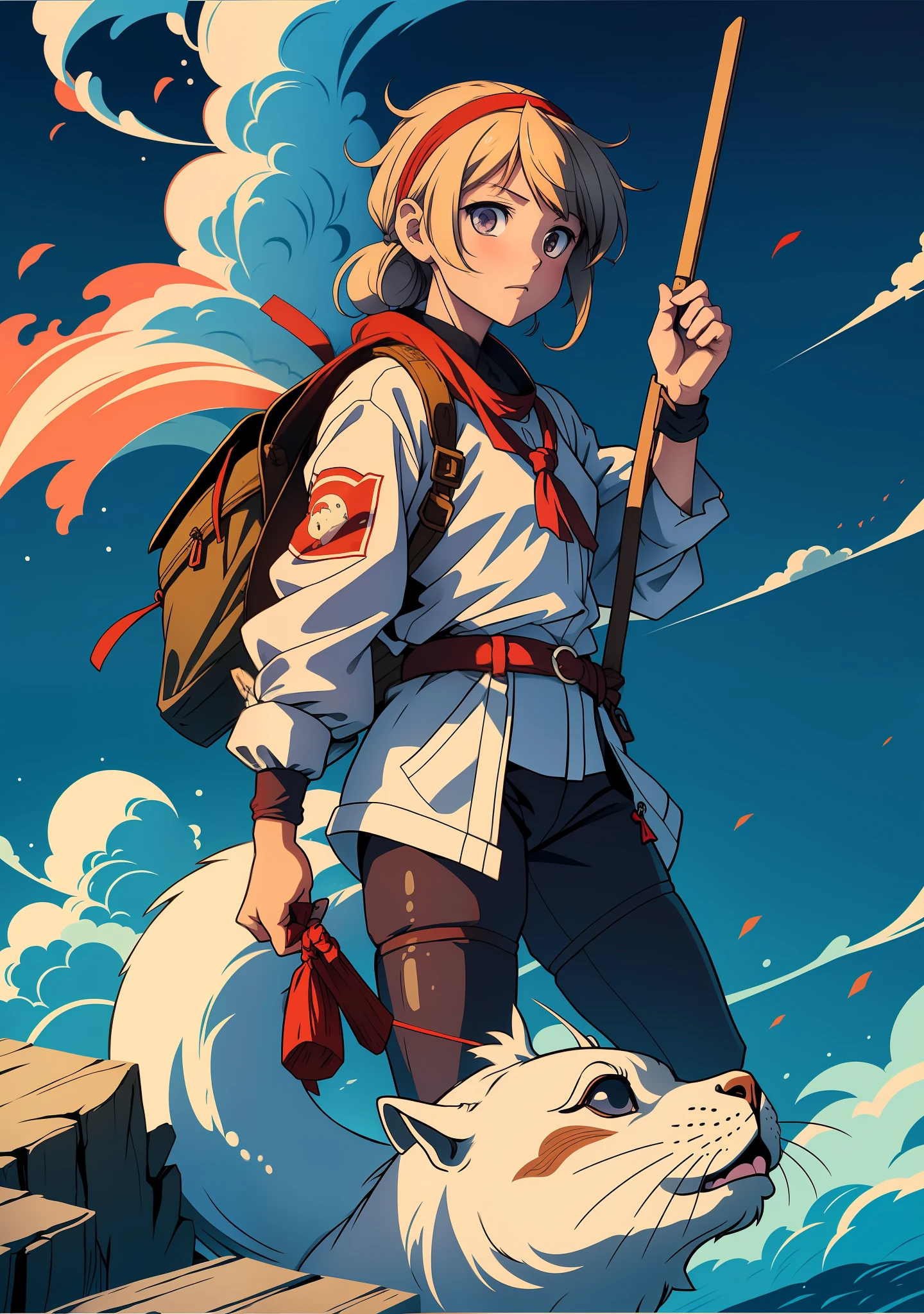 a cartoon seal with a bandana around its neck, concept art by Kishi Ganku, pixiv, shin hanga, ivan seal, shirabii, safebooru anime image, yuruyuri, the seal of fortune, official art, marin kitagawa fanart, awwwww, shuushuu anime image, gelbooru anime image, official illustration