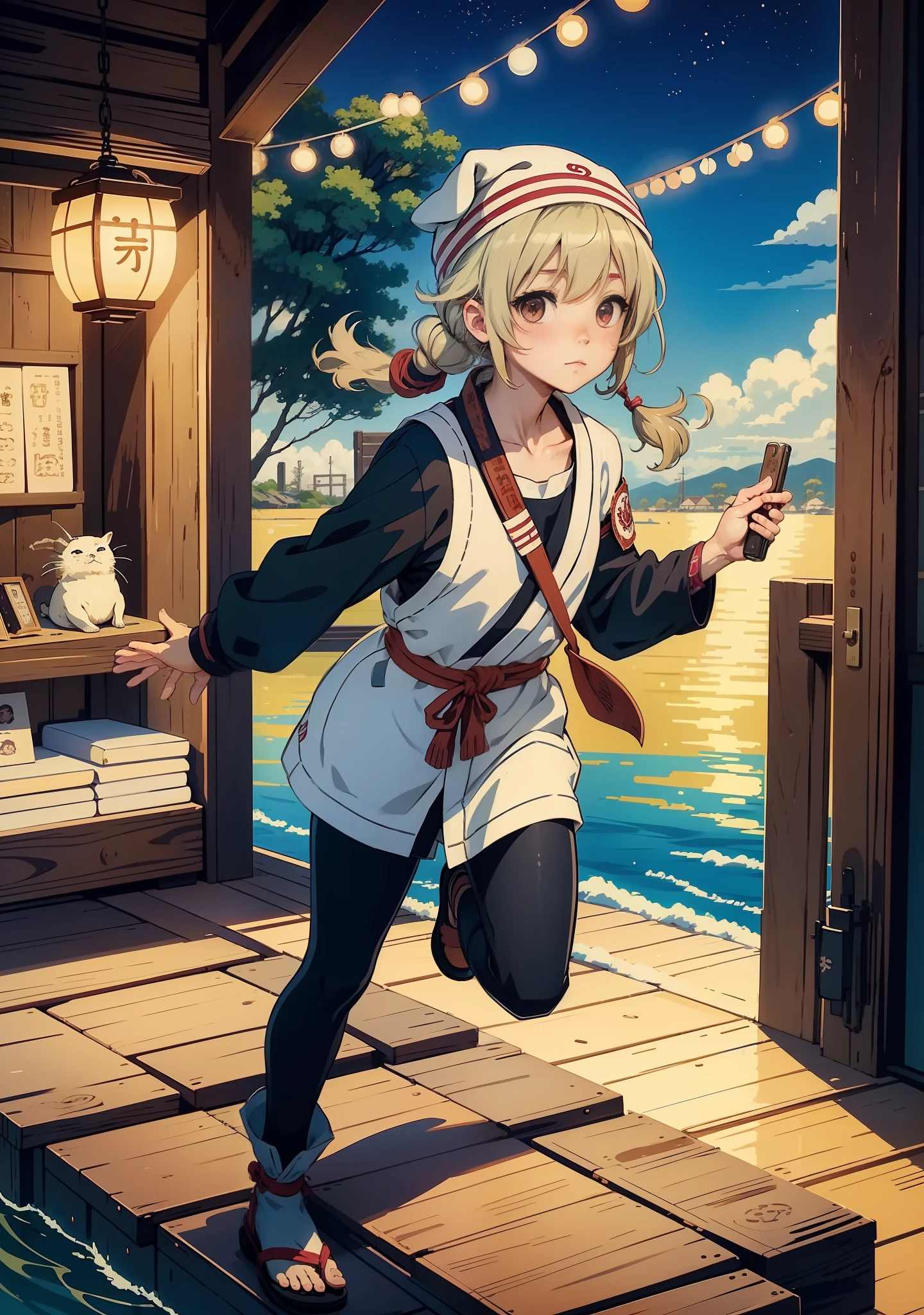 a cartoon seal with a bandana around its neck, concept art by Kishi Ganku, pixiv, shin hanga, ivan seal, shirabii, safebooru anime image, yuruyuri, the seal of fortune, official art, marin kitagawa fanart, awwwww, shuushuu anime image, gelbooru anime image, official illustration
