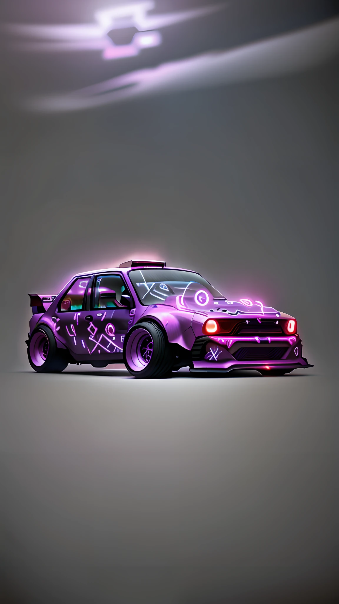 Car modified GlowingRunesAI_purple