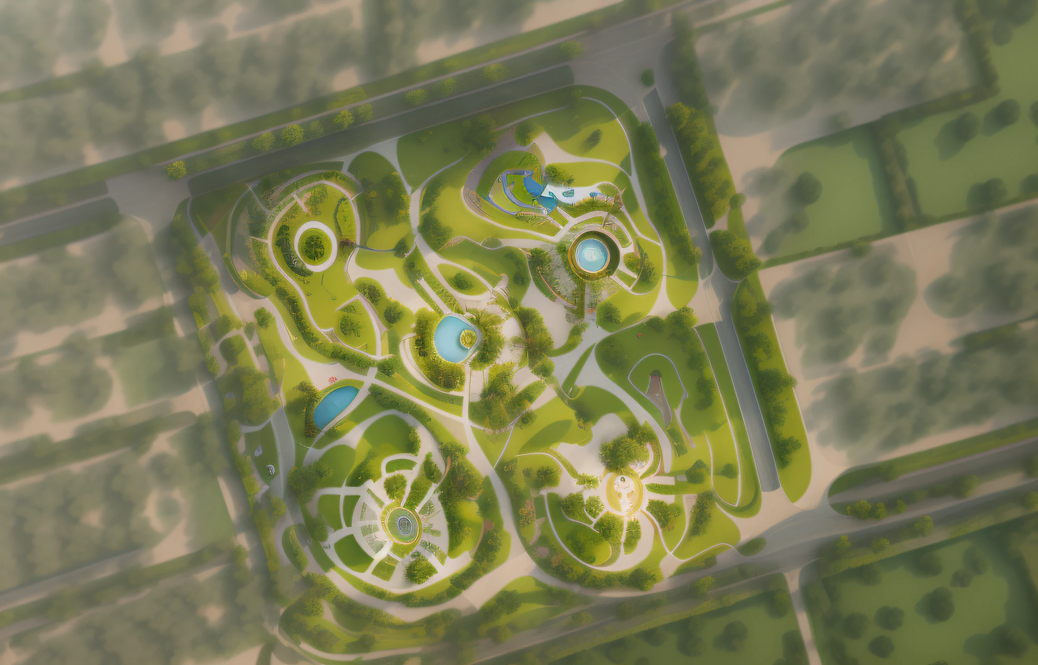 Aerial view of a park with lots of trees and many buildings best quality, super detailed, (full detail), (4k), 8k, trees, houses, grass, buildings, curved roads, relief. terrain, aerial illustration, aerial view from above, aerial view, aerial view, aerial view, aerial view from top to bottom, isometric aerial view, aerial view, [ Top view ]!!, top view, aerial view, top view, Satellite view Curved road network, zaha style, color floor plan vertical panorama (masterpiece) with aerial view of water park and curved road network, (high quality), aerial view of park with pond and many trees, concept rendering, aerial illustration, Upper view, very elegant and complex, deformed complex 3D rendering Zaha style, color floor plan, terrain, gallery, runway, vertical panorama with aerial view of park with water park and curved road network, photos taken from above, complex 3D rendering, complex 3D rendering, realistic rendering, architectural rendering, detailed rendering, architectural visualization, digital rendering, landscape architecture photo (masterpiece), (high quality), best quality, super detailed, (full detail),(4k),8k,tree, no humans, door, water, house,building,grass, simple background, window, from above, park Aerial view of the park with pond and many trees, concept rendering, aerial illustration, upper view, very elegant and complex, Deformation complex 3D rendering Zaha style, color floor plan, terrain, gallery, runway, vertical panorama of aerial view of park with water park and curved road network, photos taken from above, complex 3D rendering, complex 3D rendering, realistic rendering, architectural rendering, detailed rendering