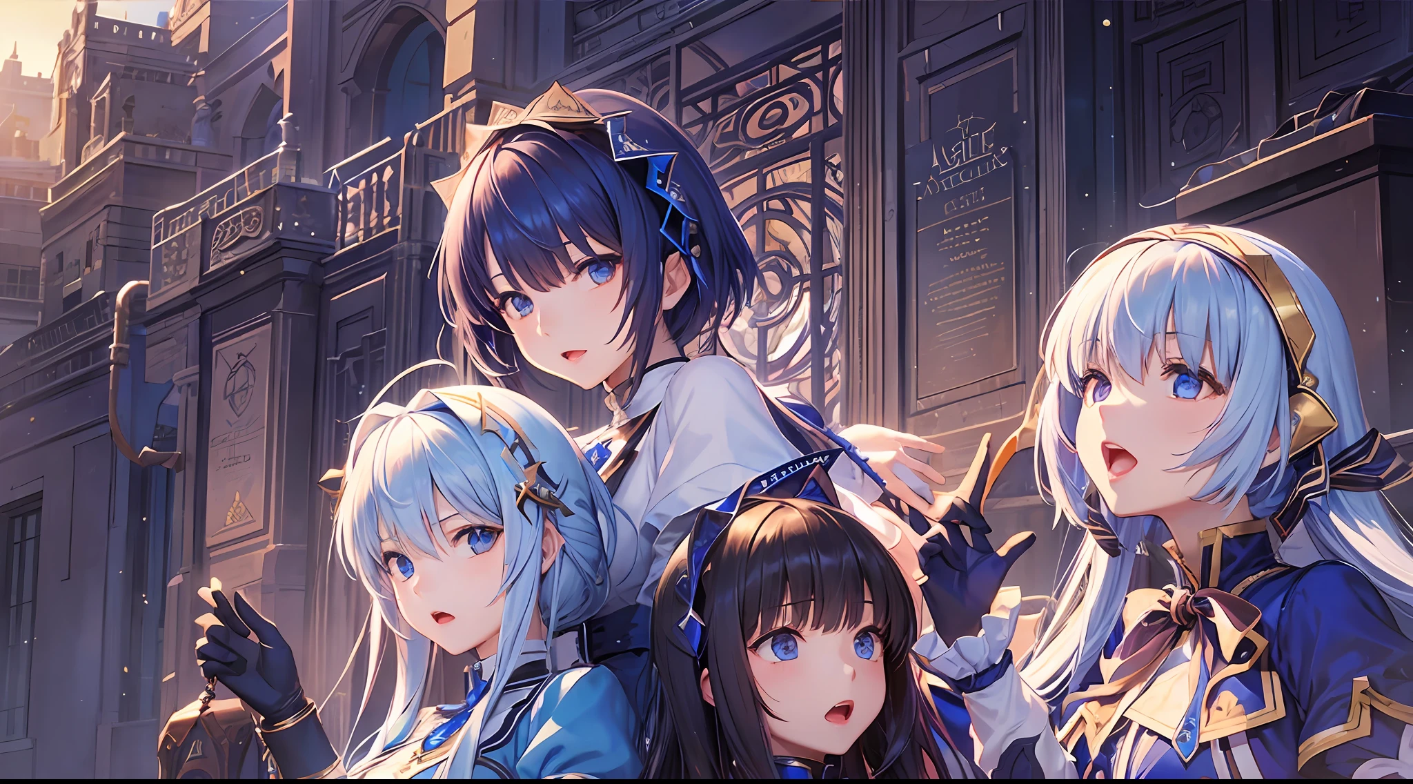 ((Alice Synthesis Thirty)), ((Singing)), ((Mike)), (Masterpiece), (Masterpiece, Best Quality)