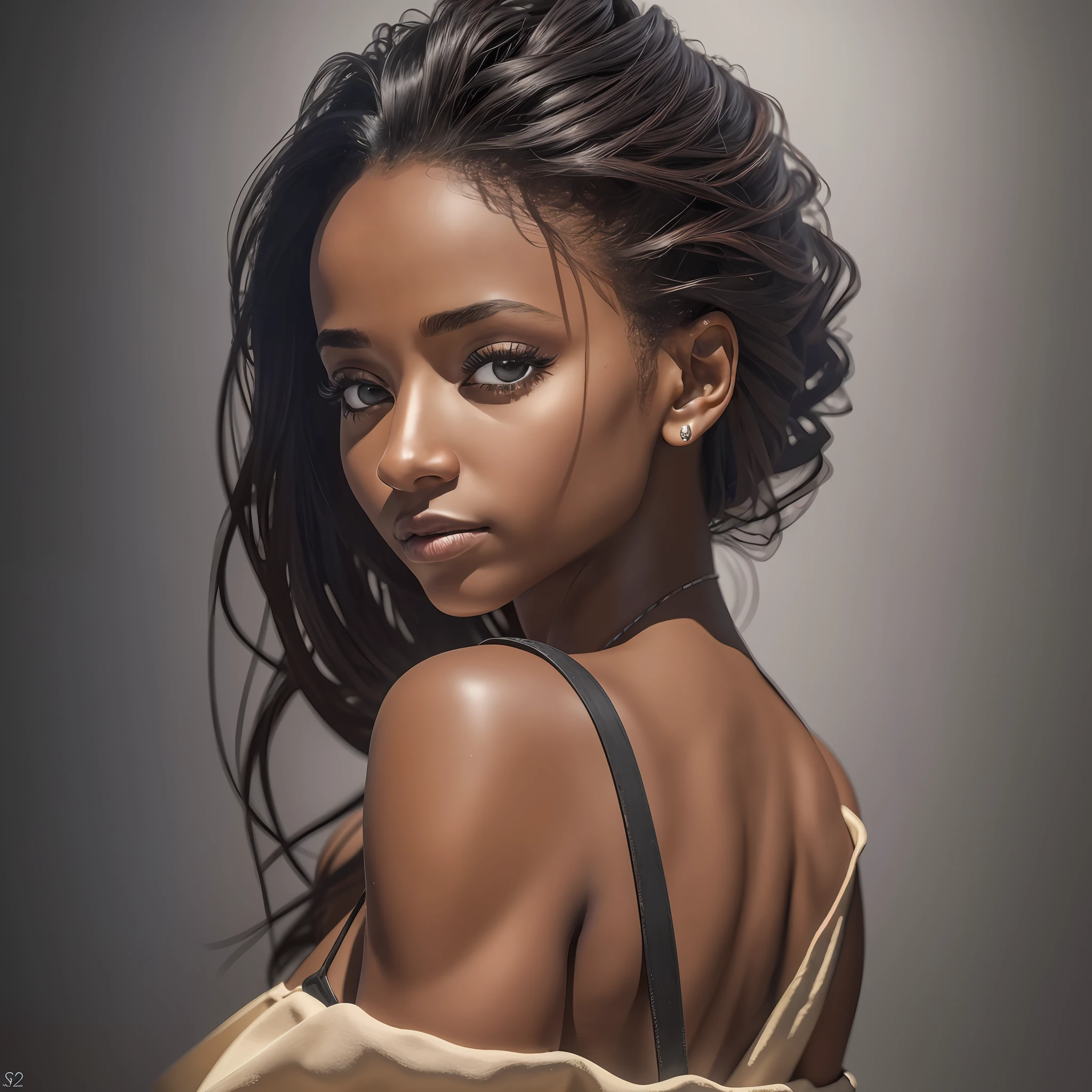 Best Quality, Masterpiece, Ultra High Resolution, (Photorealistic: 1.4), Raw Photo, 1 Girl, Off-the-shoulder, In the Dark, Deep Shadow, Restrained, Cold Light, Detailed Skin, (Tamara Taylor) --auto --s2