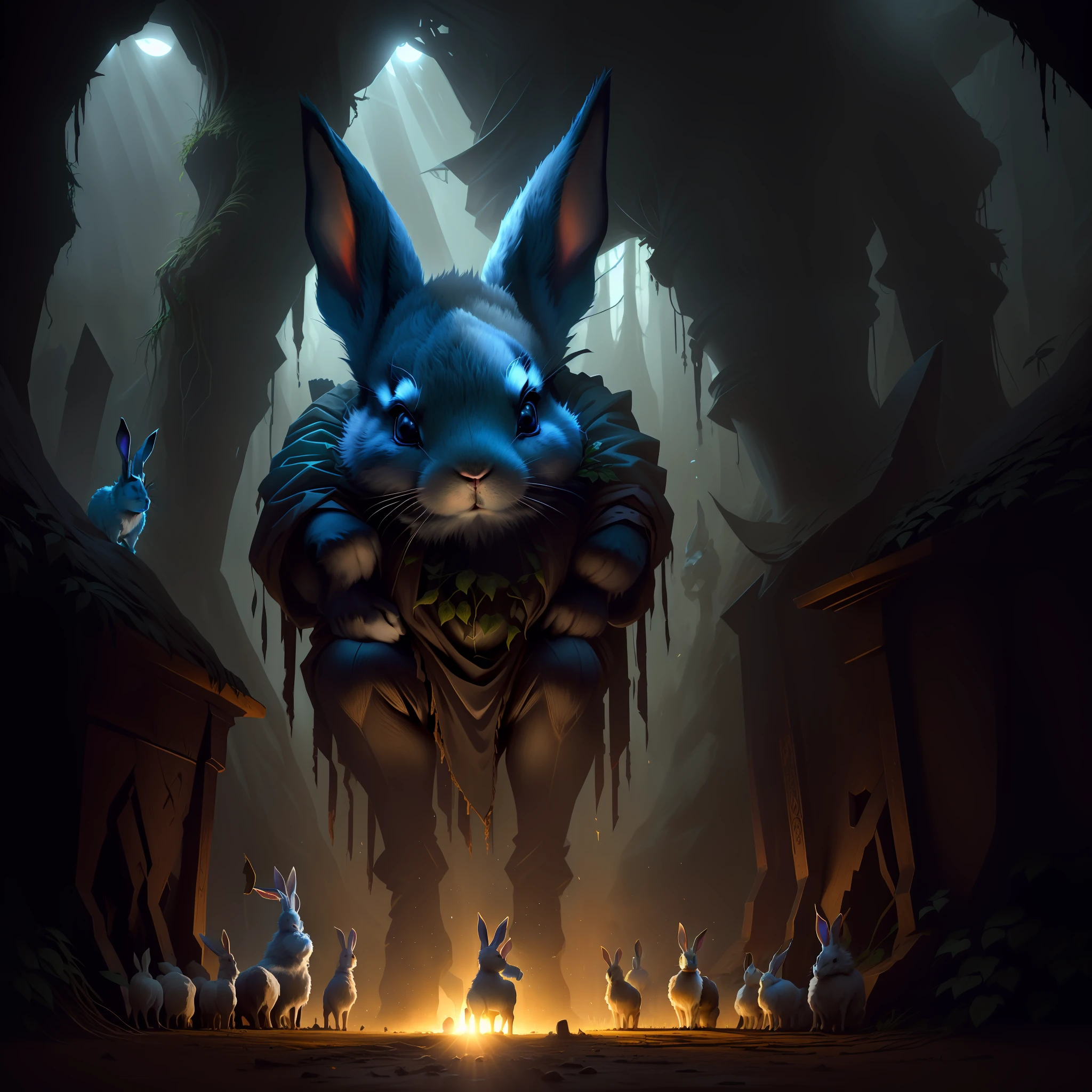 The big rabbit is sick, two rabbits look, three rabbits buy medicine, four rabbits boil, five rabbits die inexplicably, six rabbits lift, seven rabbits dig a hole with their heads stuffy, eight rabbits come to bury, the small tombstone of the dark forest, is the cold corpse of the rabbit, the cry of sorrow is long gone, the sun slowly crawls out, the nine rabbits are sad on the ground, and the ten rabbits ask why? Nine rabbits said that five rabbits would never come back