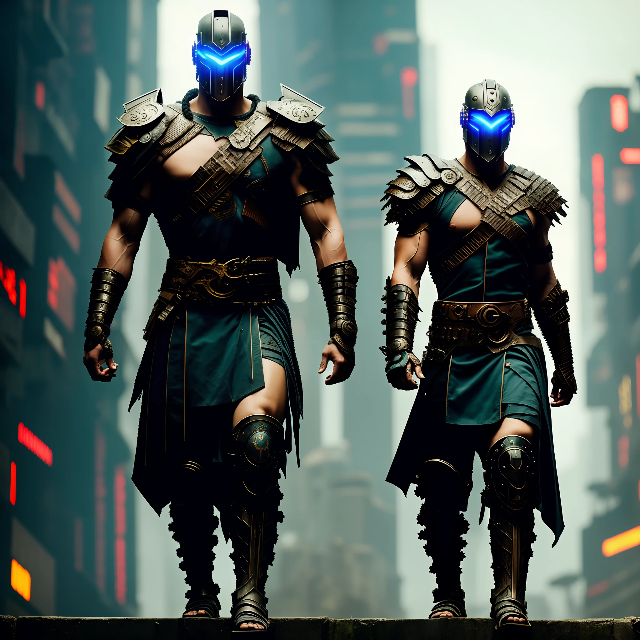 Cyberpunk, gladiator.