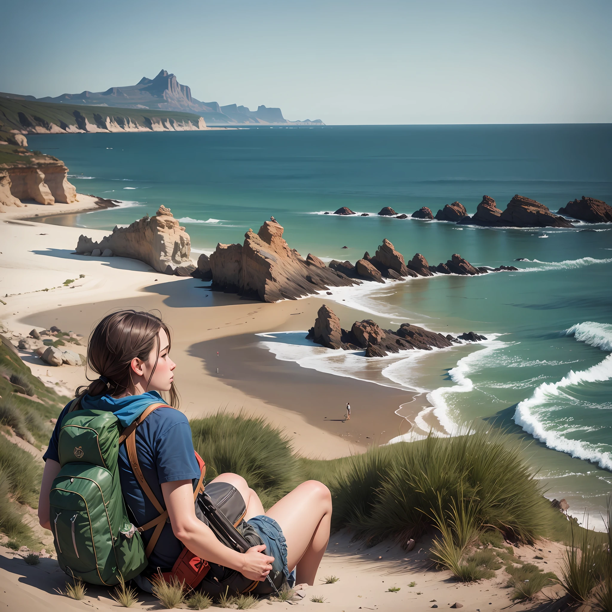coast backpackers, realistic photo, raw, realism, travel, very realistic photo --auto --s2
