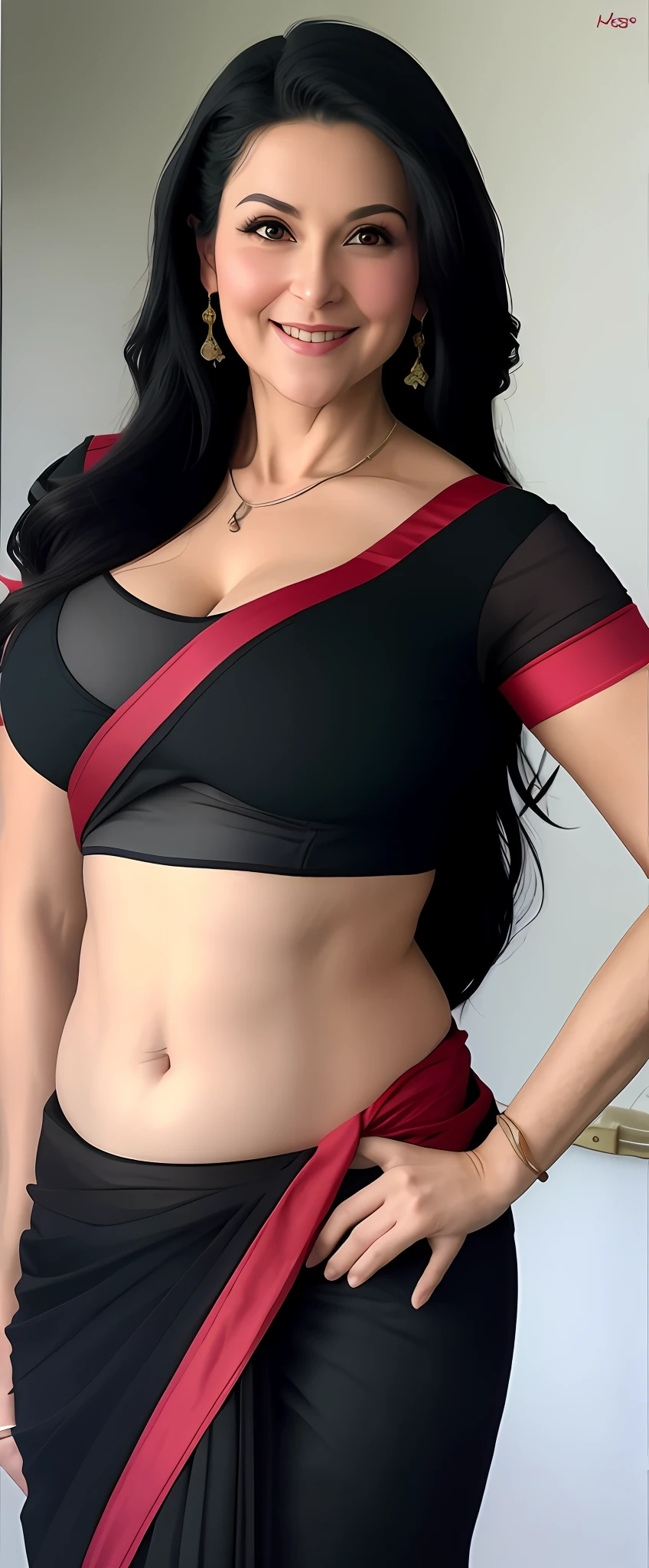 humongous boobs, (cleavage:0.6), a little older in age