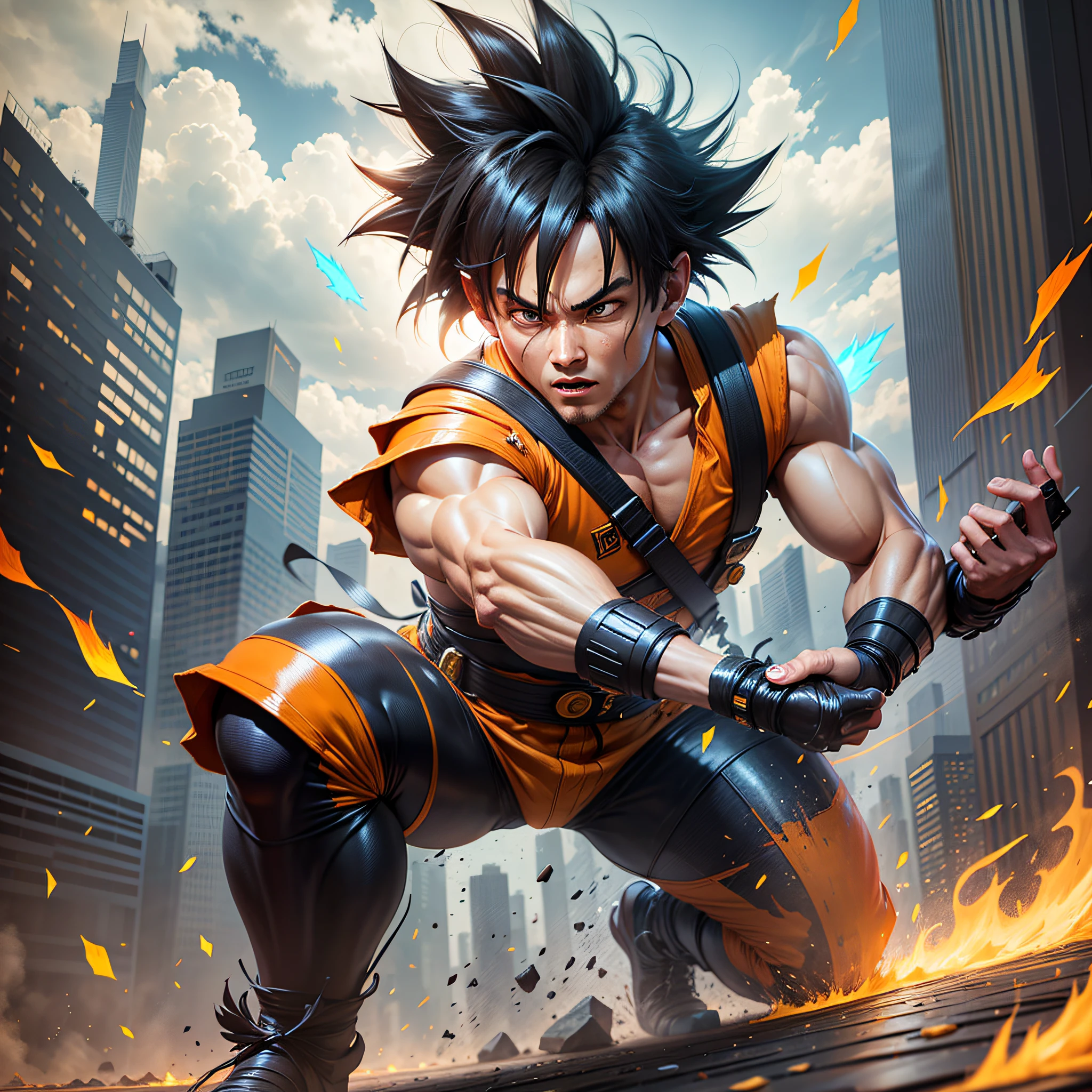 Realistic futuristic goku --auto --s2