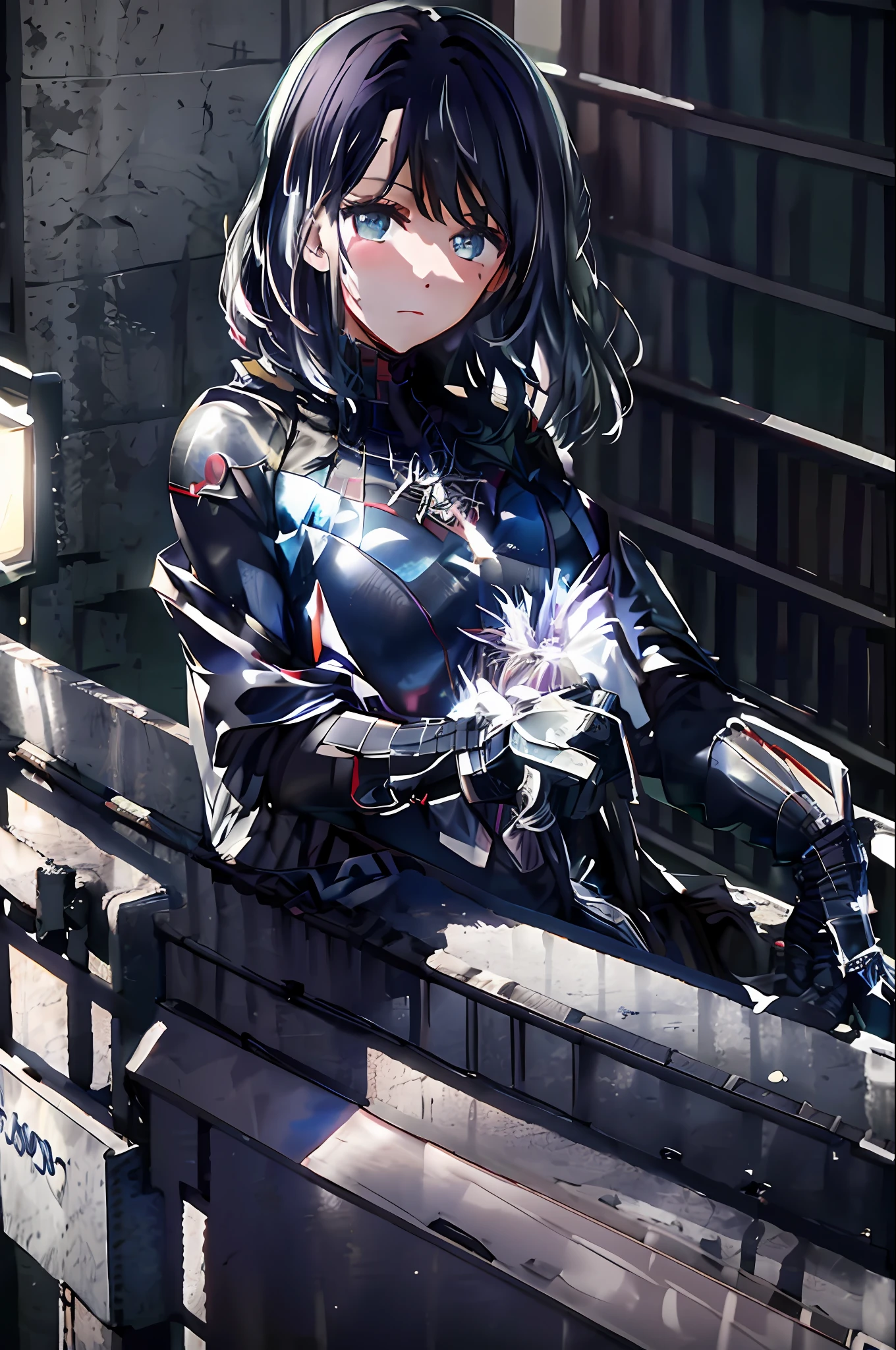 masterpiece, high quality, 8k, beautiful lighting, 1girl, solo, akane, looking at viewer, super hero tight suit ,spider girl outfit