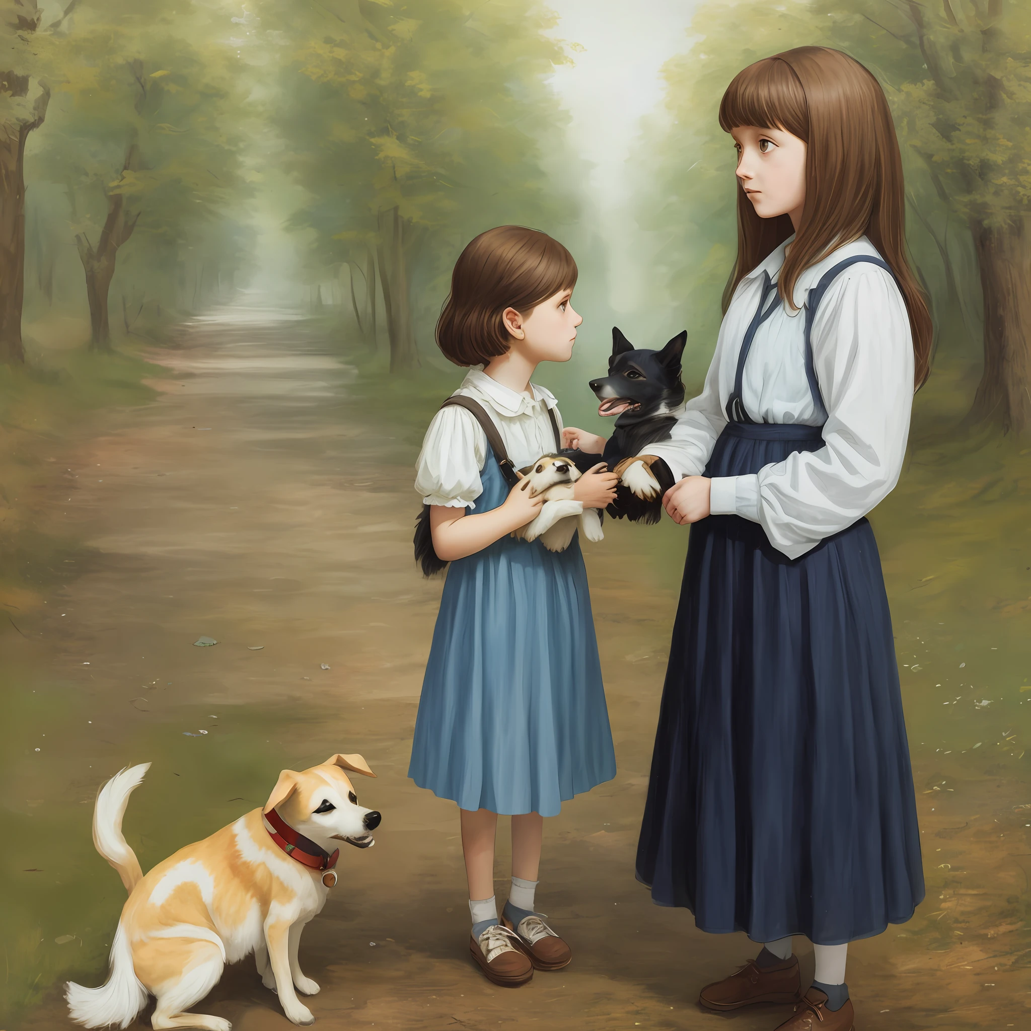 Girl with dog