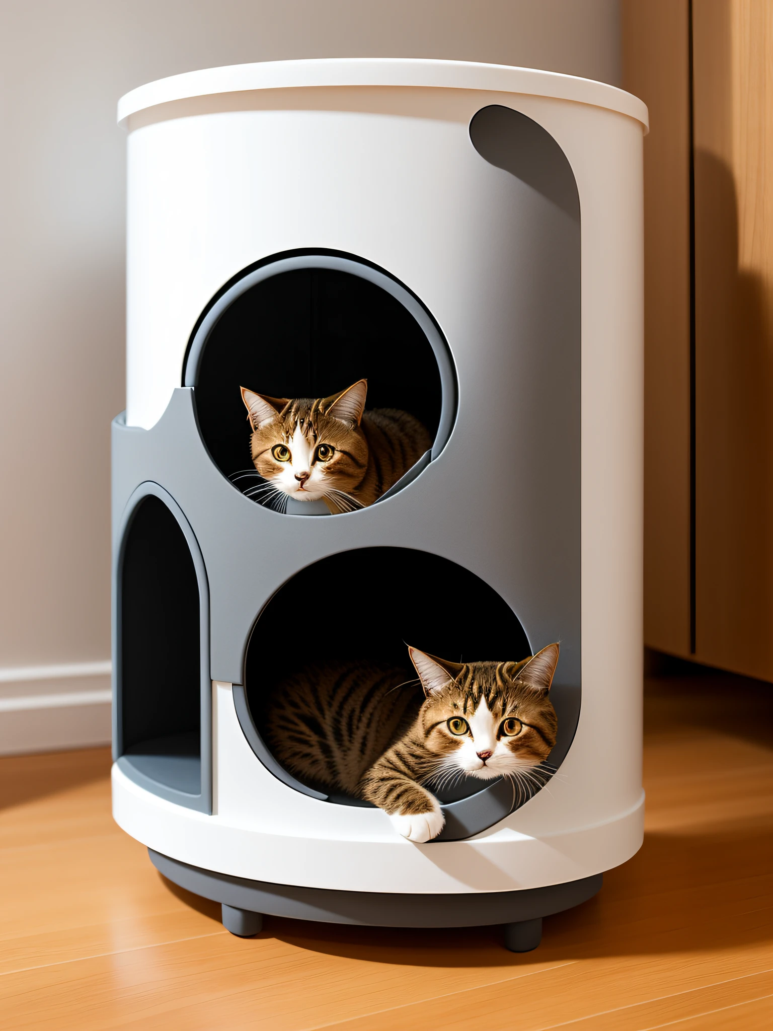 Room for cats with cat toy