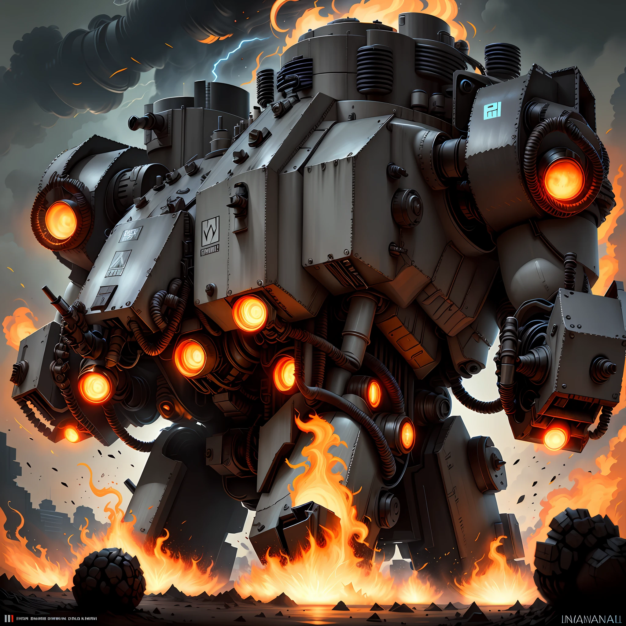 InfernalPunkAI battle mech