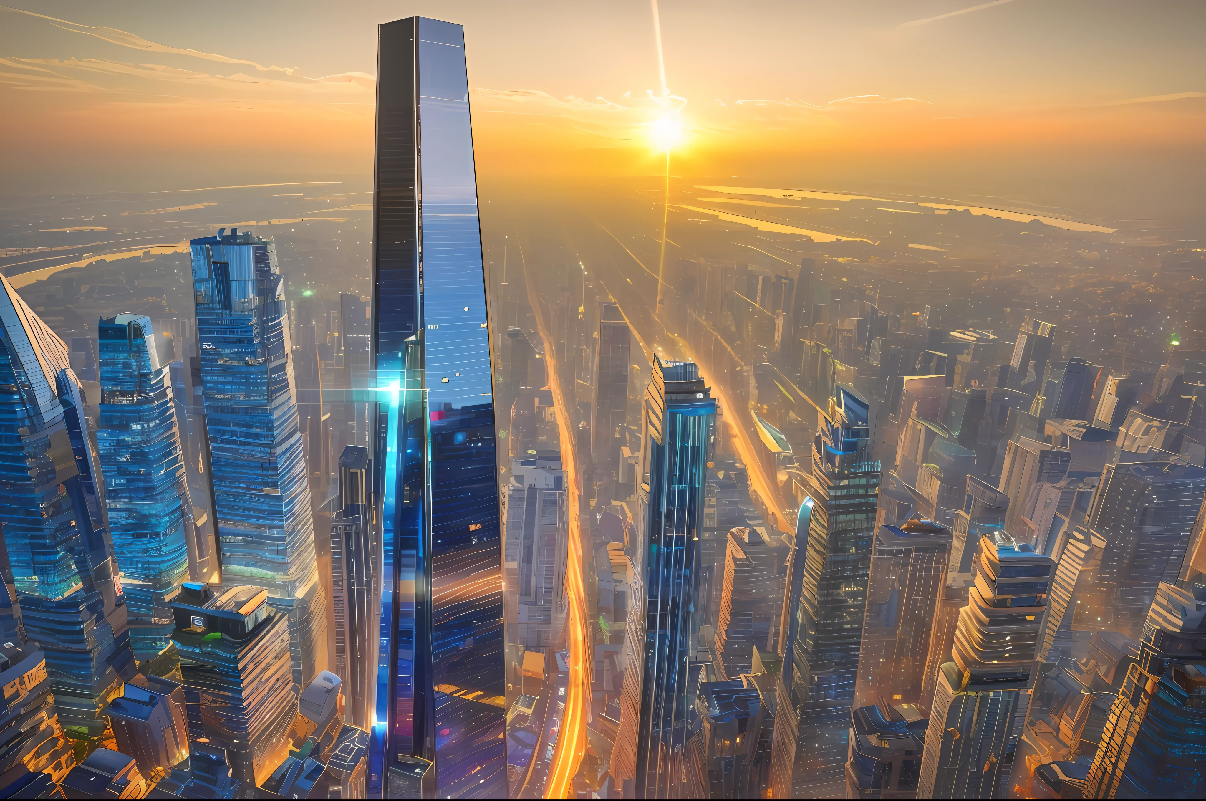 realism style, space, galaxy, ((8K quality)), ((realism)), futuristic city skyscraper, masterpiece, epic, majestic, best quality, very high resolution, 8k, hdr, digital photography, clear beautiful, iridescent, transparent, translucent, reflection, refraction, diffraction, caustic, volumetric light, volumetric shadow, (very detailed and delicate: 1.2), (very detailed and beautiful: 1.2), partially backlit, ( Lighting outside the sunset frame and nearby lighting: 1.3), (realistic lighting: 1.2), (dynamic colors from lighting: 1.2), (complex details: 1.3), hyper-detailed, surreal, (sharp focus: 1.2), (SFW: 1.2),