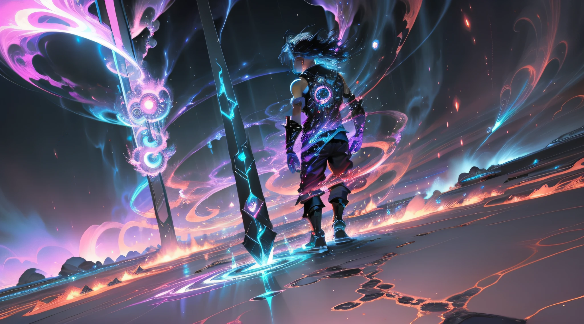 Sore Supreme using his power to open the portals of the multiverse